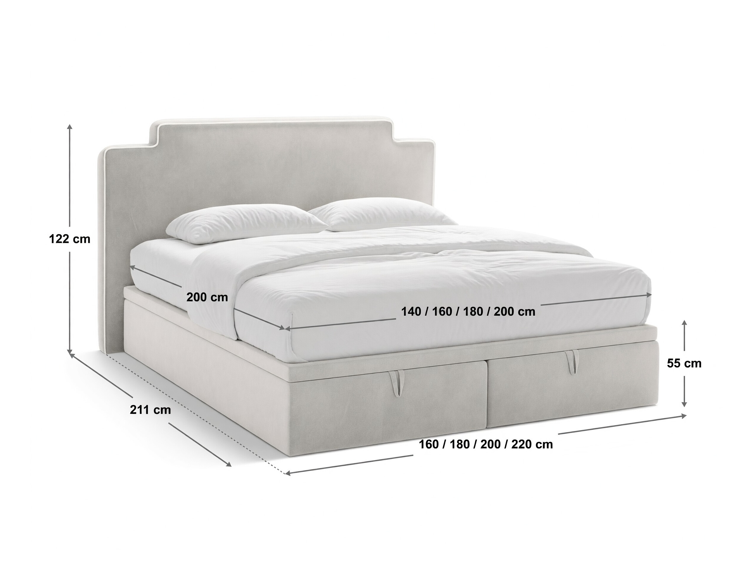 Kontinentālā gulta Beckley 360 (Magic Velvet 2256 + Magic Velvet 2257)