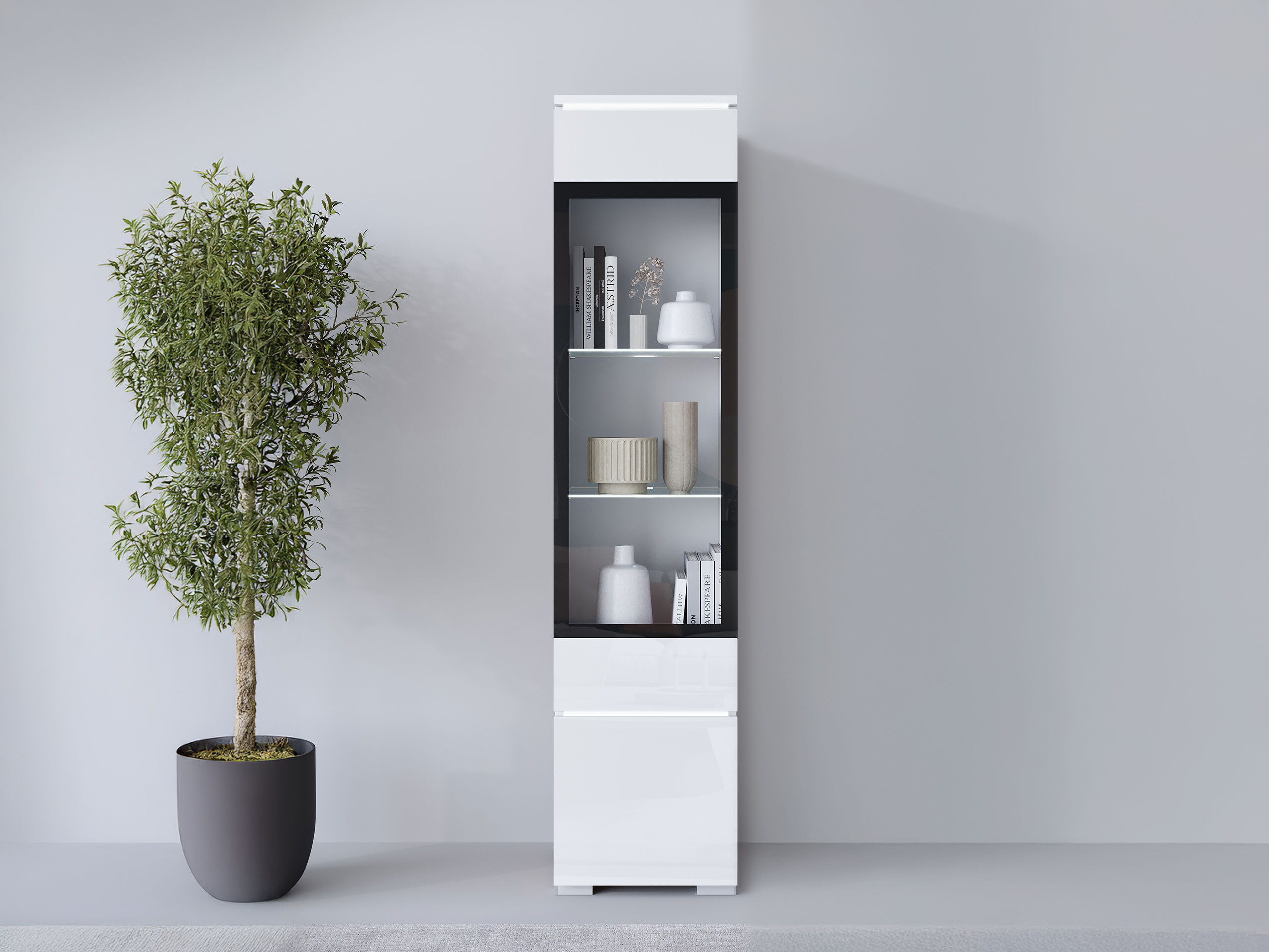 Plaukts Mirfivo 109 (Balts + Glancēts balts)
