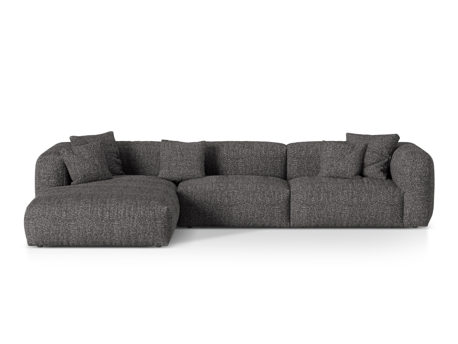 Moduļu stūra dīvāns Sorcoro 120 (Monet Anthracite)