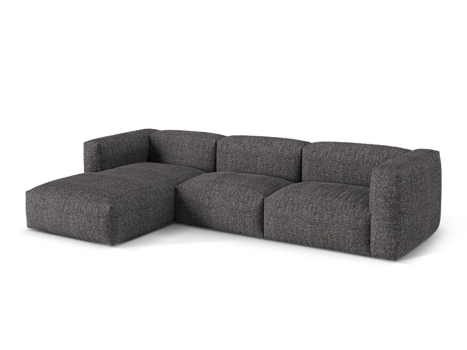 Moduļu stūra dīvāns Sorcoro 120 (Monet Anthracite)