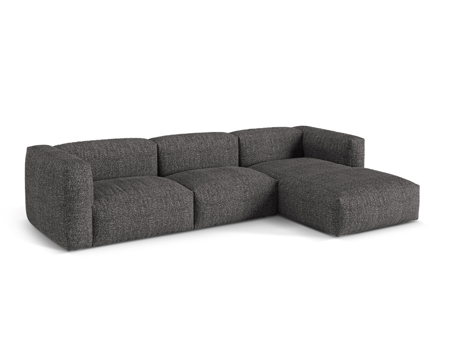 Moduļu stūra dīvāns Sorcoro 120 (Monet Anthracite)