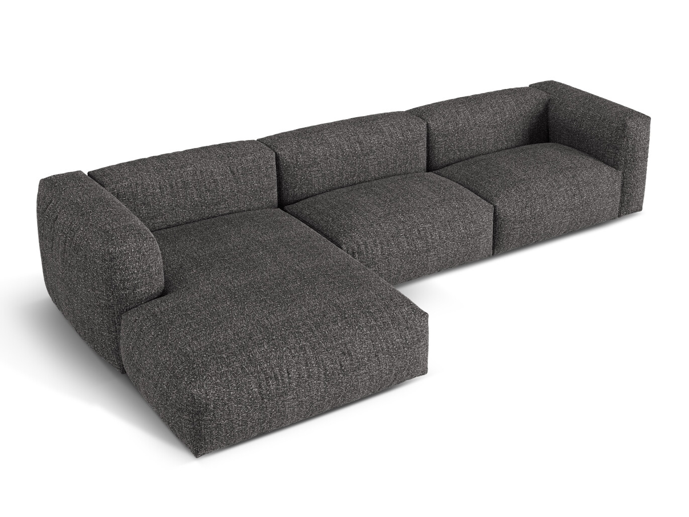 Moduļu stūra dīvāns Sorcoro 120 (Monet Anthracite)