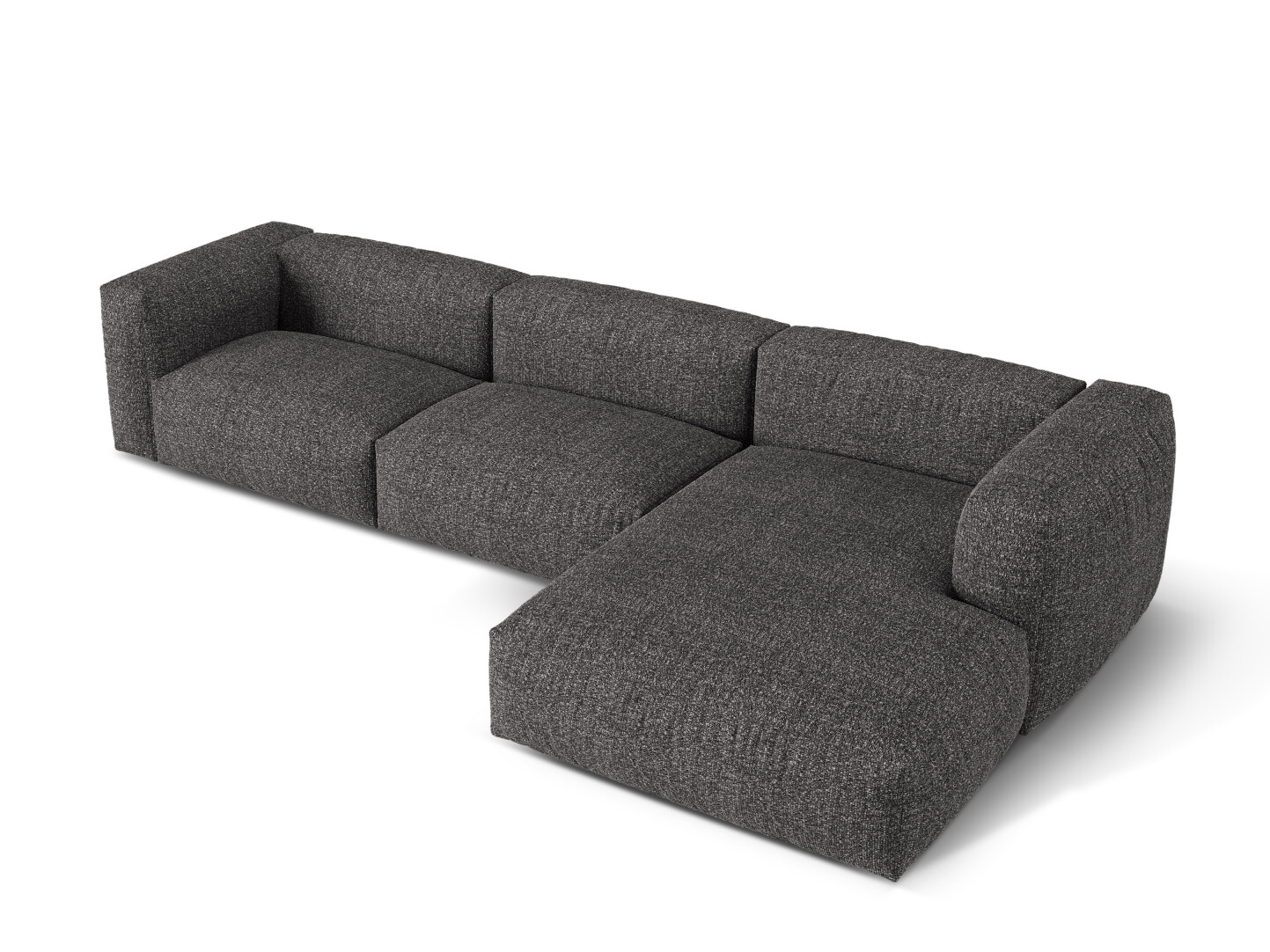 Moduļu stūra dīvāns Sorcoro 120 (Monet Anthracite)