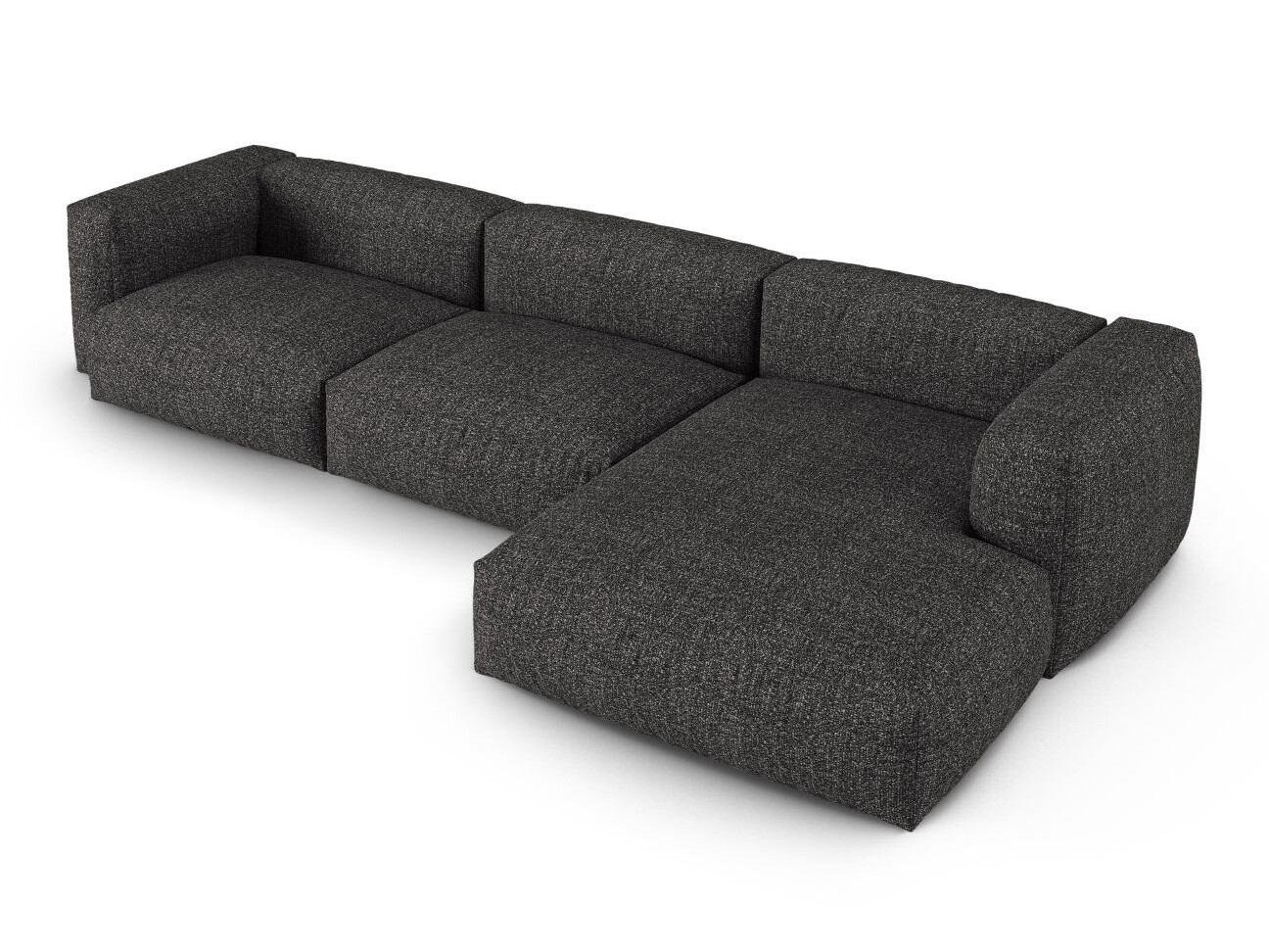 Moduļu stūra dīvāns Sorcoro 121 (Monet Anthracite)