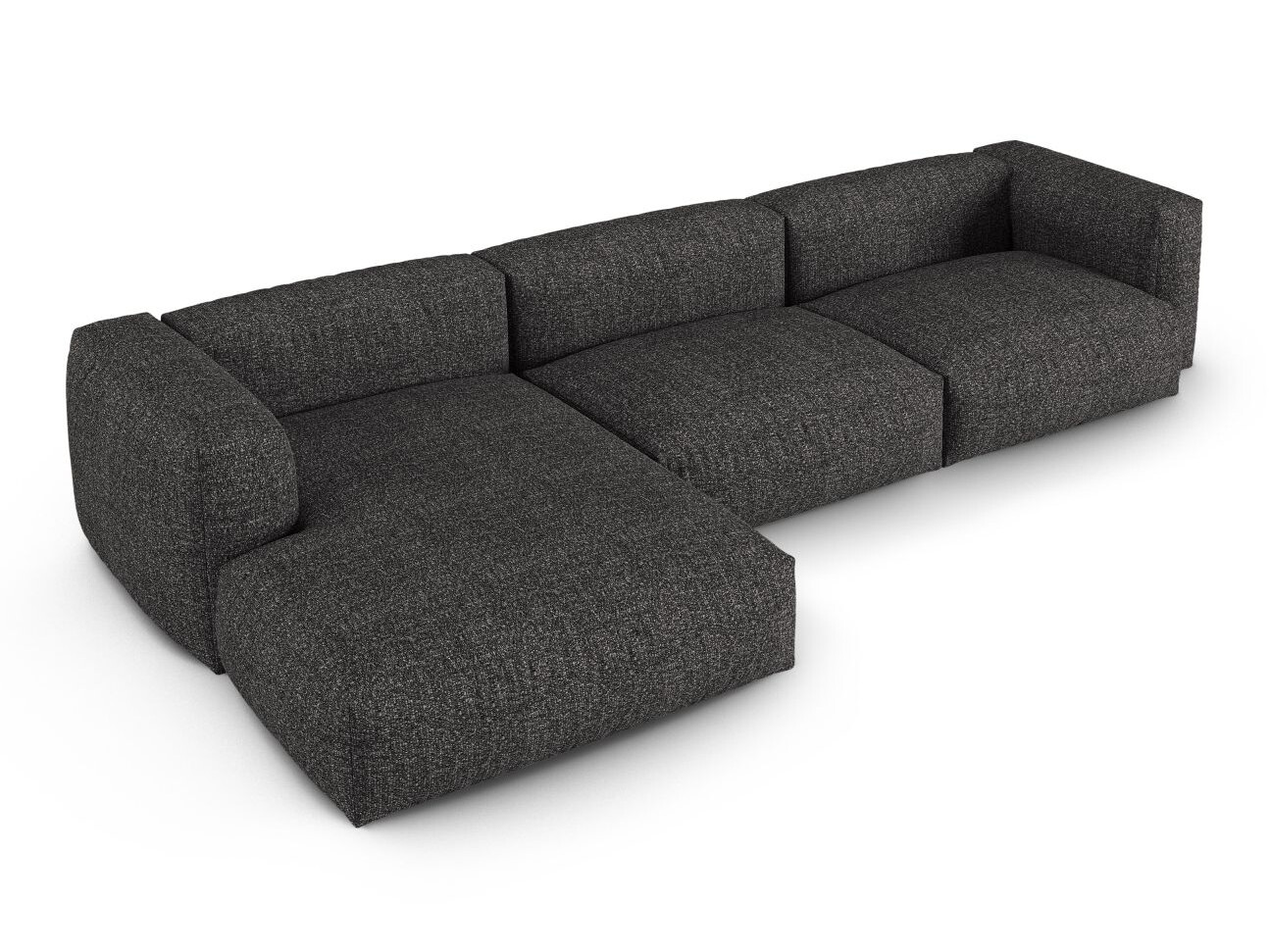 Moduļu stūra dīvāns Sorcoro 121 (Monet Anthracite)