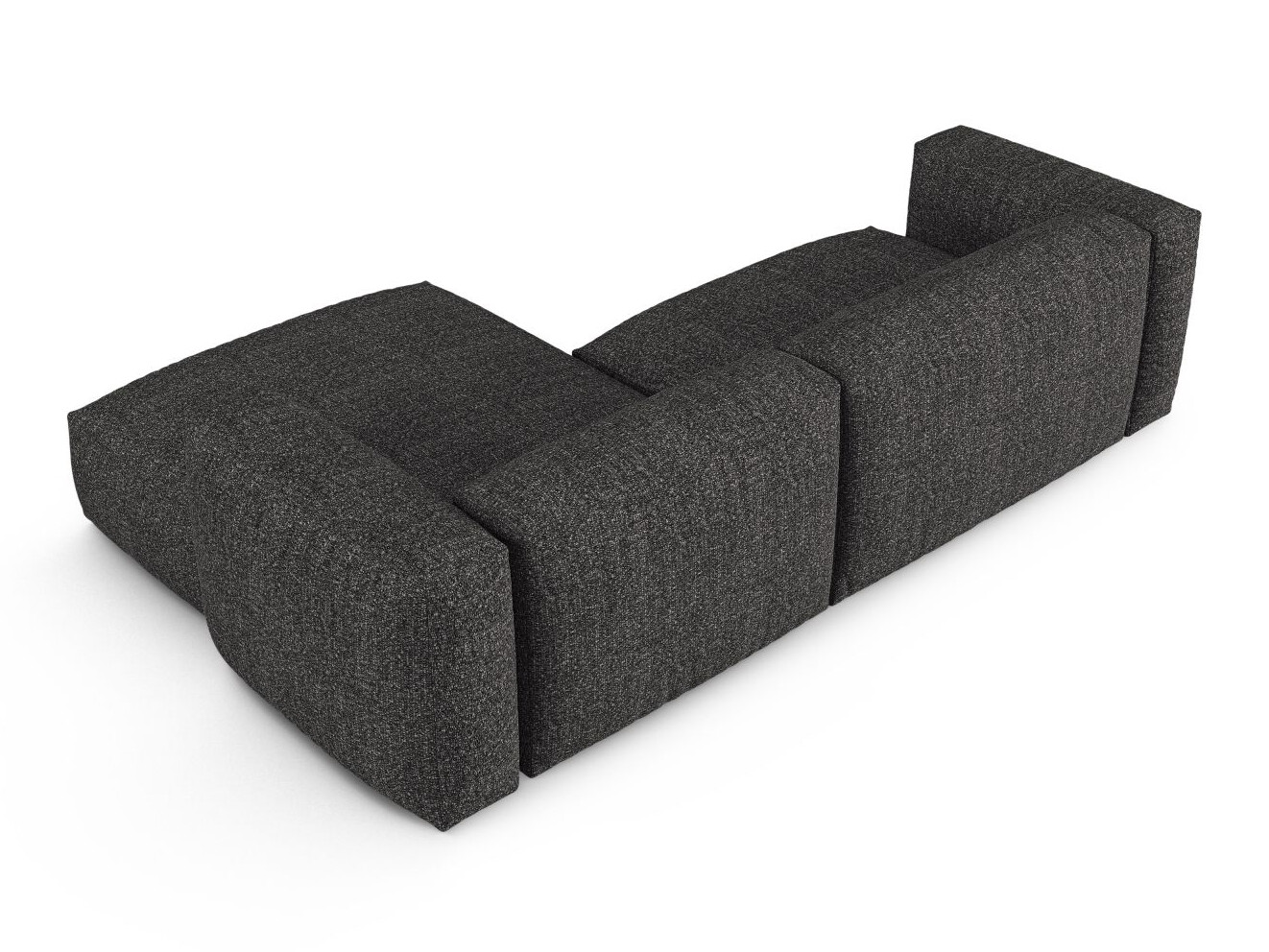 Moduļu stūra dīvāns Sorcoro 123 (Monet Anthracite)