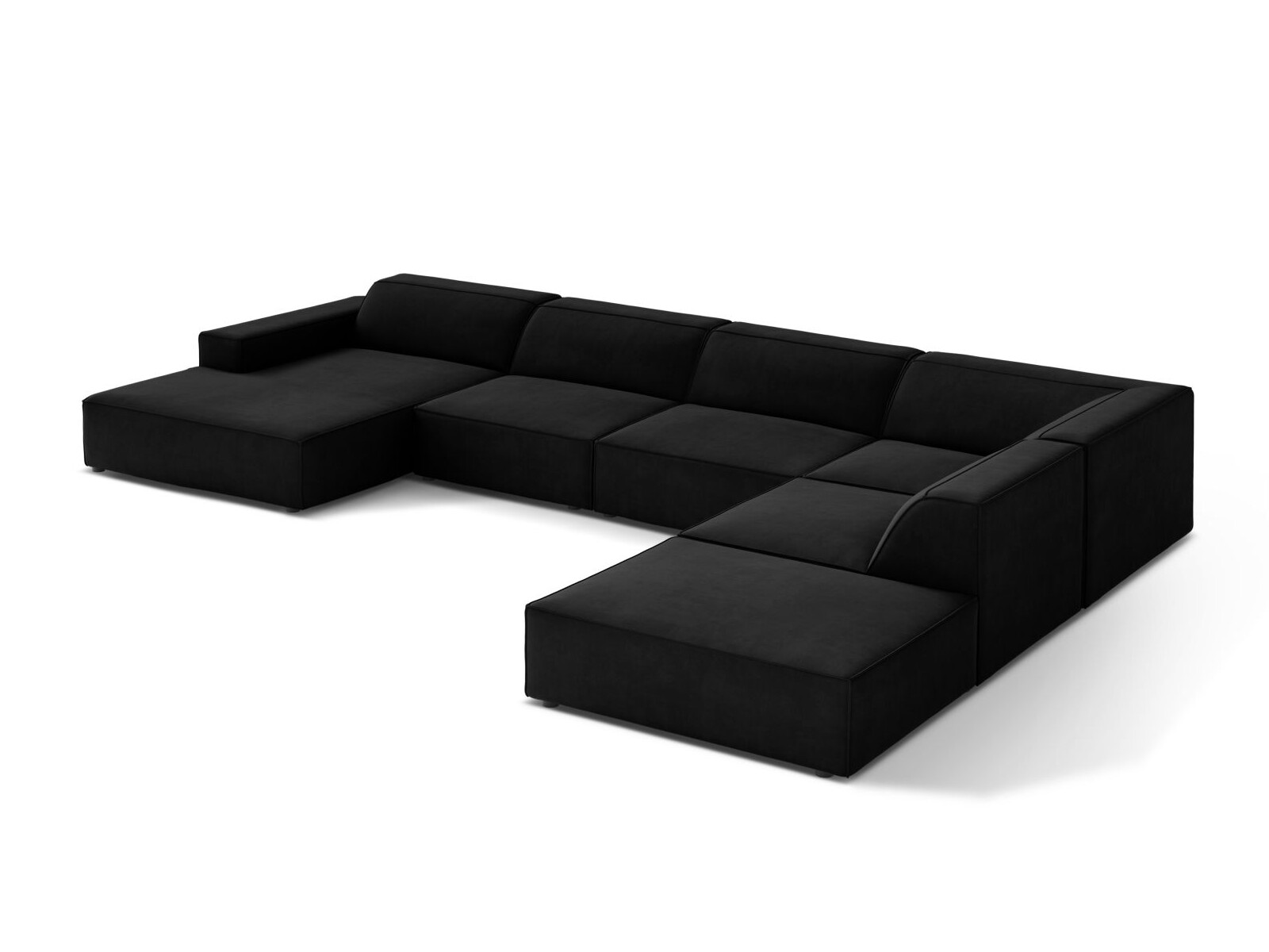 Moduļu stūra dīvāns Lomcalu 123 (Bluvel 19)