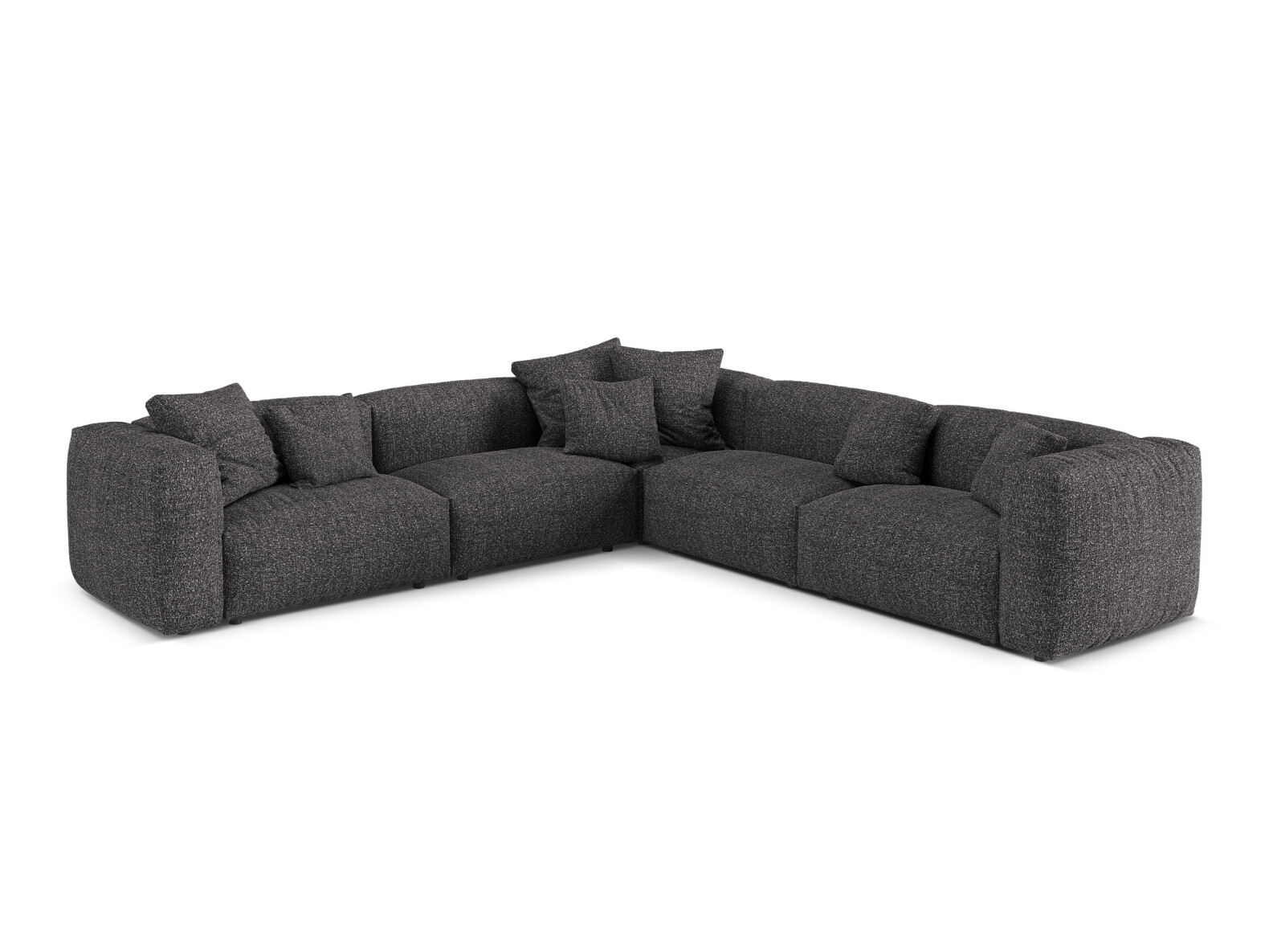 Moduļu stūra dīvāns Sorcoro 130 (Monet Anthracite)