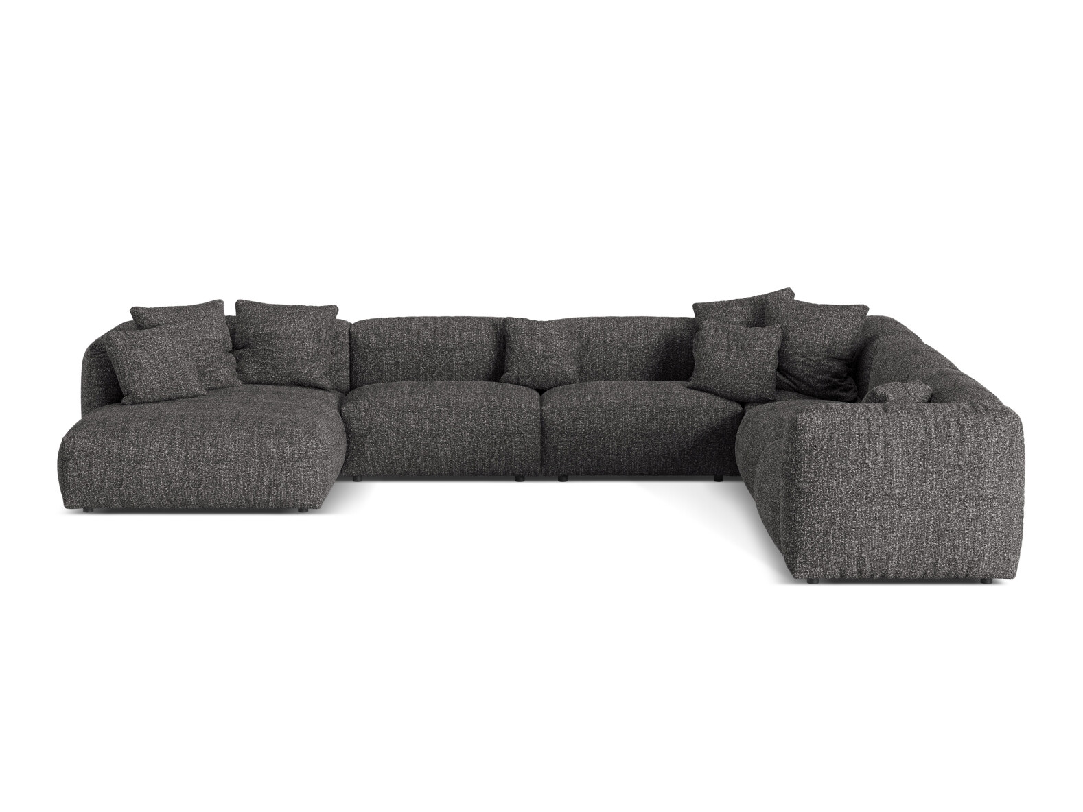 Moduļu stūra dīvāns Sorcoro 132 (Monet Anthracite)