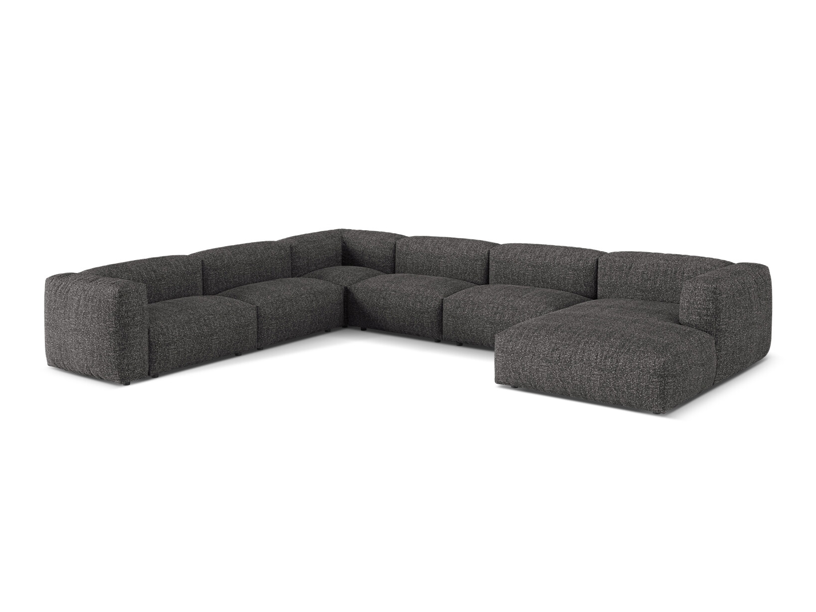Moduļu stūra dīvāns Sorcoro 132 (Monet Anthracite)