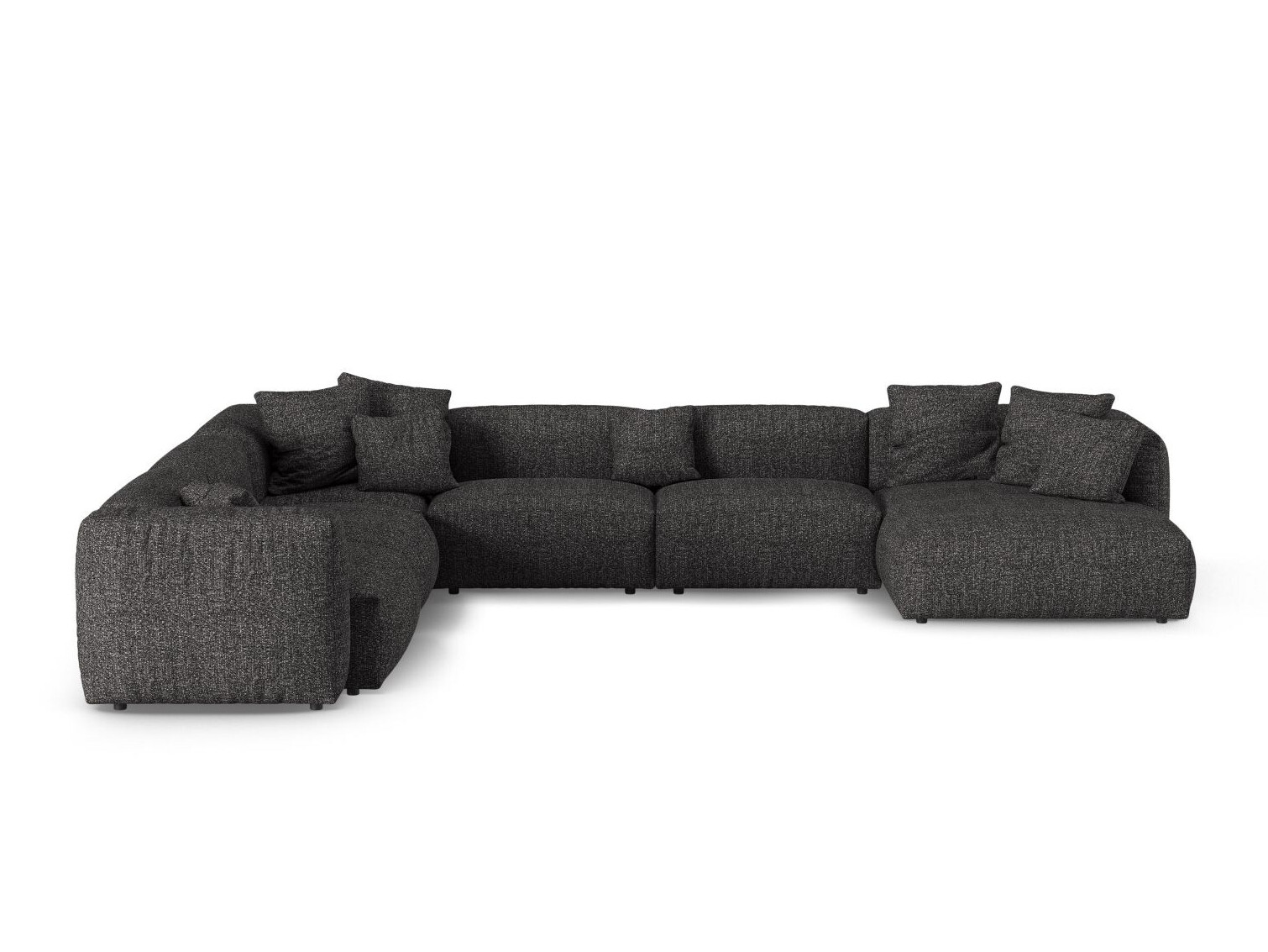Moduļu stūra dīvāns Sorcoro 133 (Monet Anthracite)