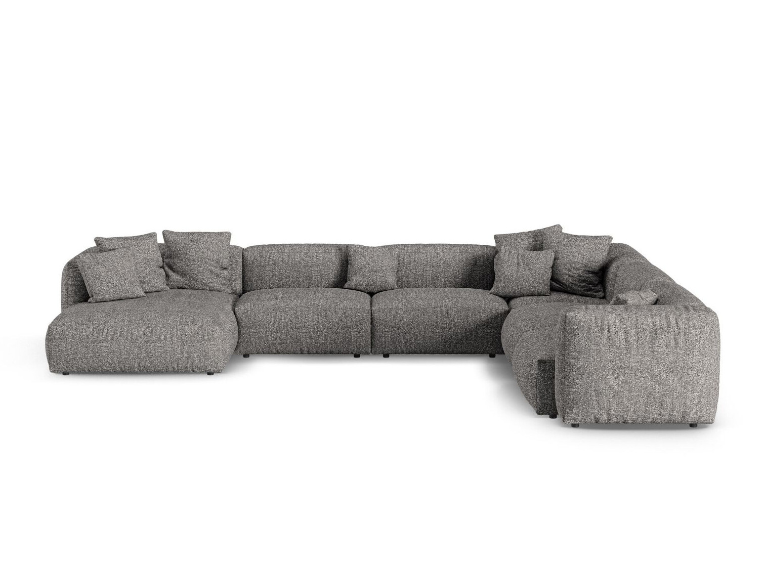 Moduļu stūra dīvāns Sorcoro 133 (Monet Graphite)