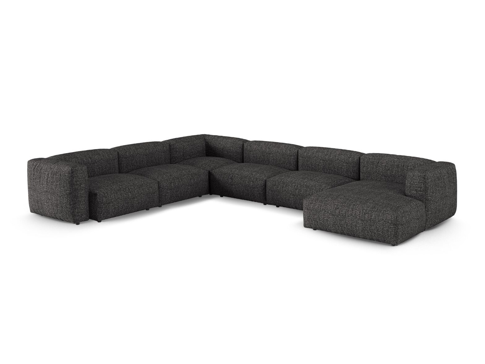 Moduļu stūra dīvāns Sorcoro 133 (Monet Anthracite)