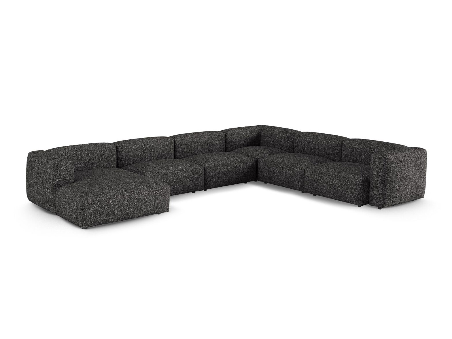 Moduļu stūra dīvāns Sorcoro 133 (Monet Anthracite)