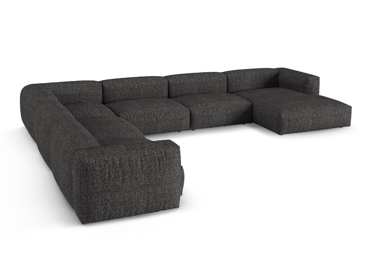 Moduļu stūra dīvāns Sorcoro 133 (Monet Anthracite)