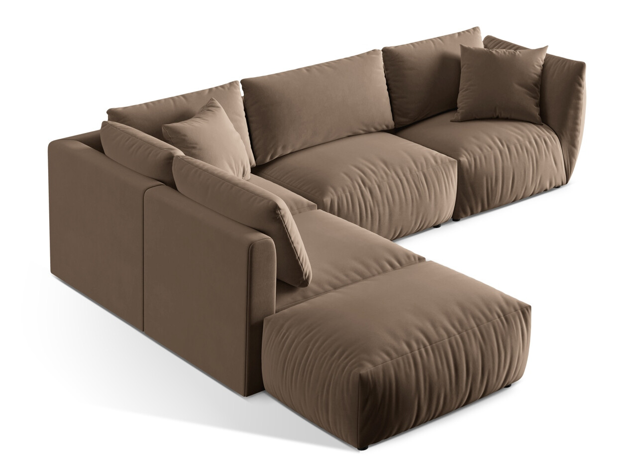Moduļu stūra dīvāns Ruvmone 108 (Casino Taupe)