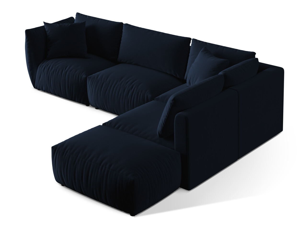 Moduļu stūra dīvāns Ruvmone 108 (Casino Deep Blue)