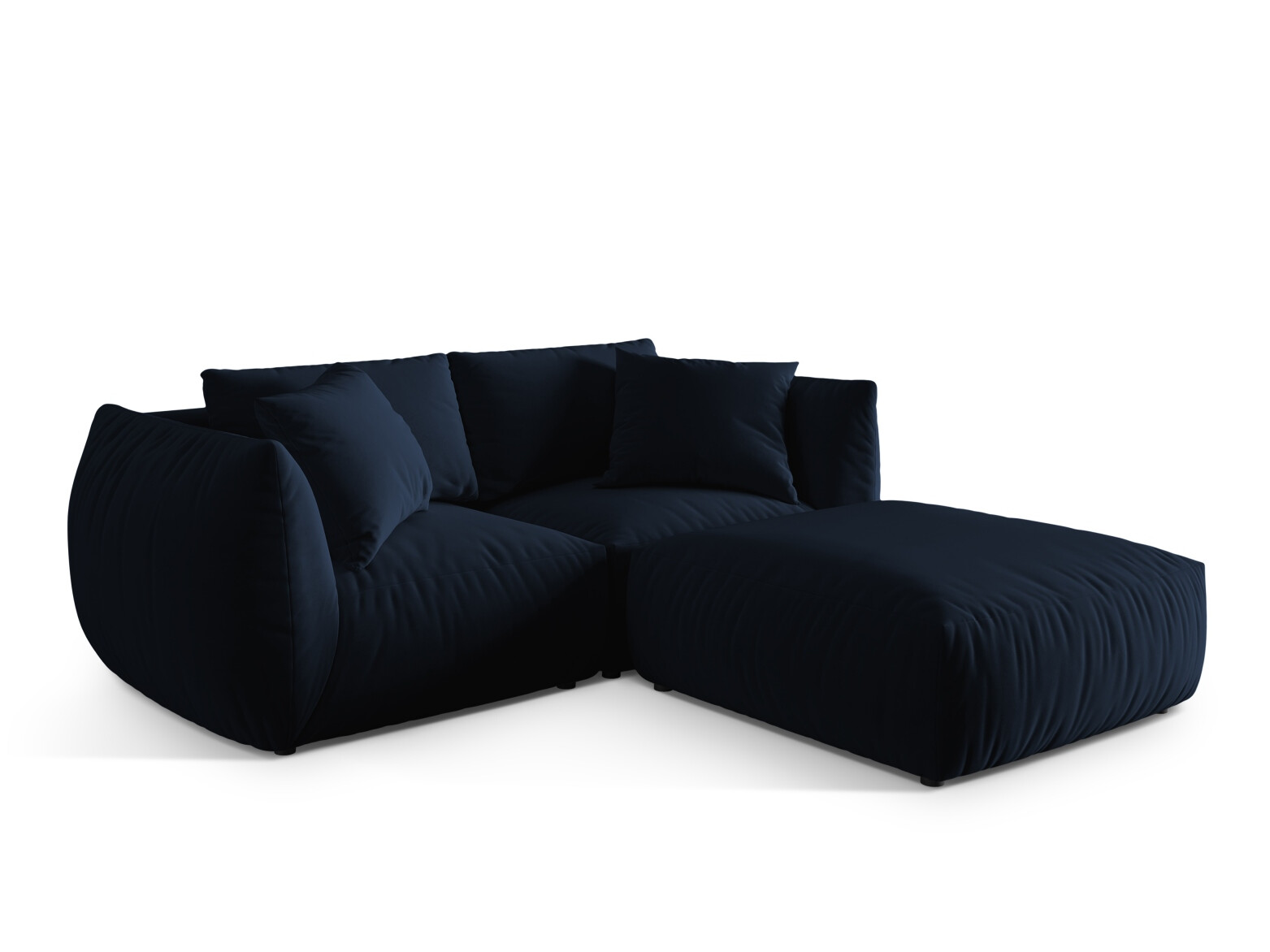 Moduļu stūra dīvāns Ruvmone 110 (Casino Deep Blue)