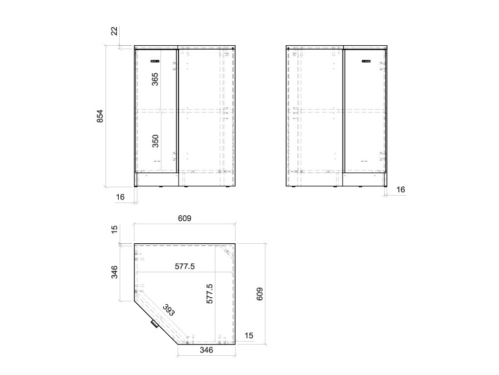 Stūra skapis Fiofive 118