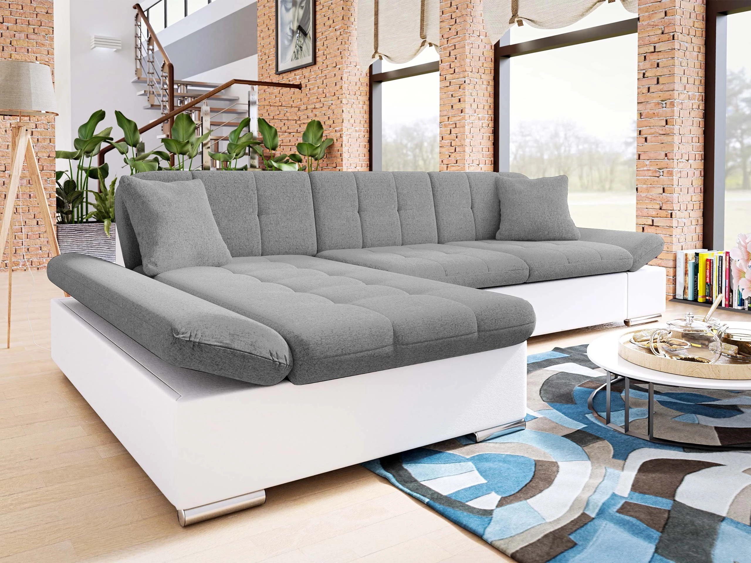 Stūra dīvāns Comfivo Sanitas I (Soft 017 + Soul 17)