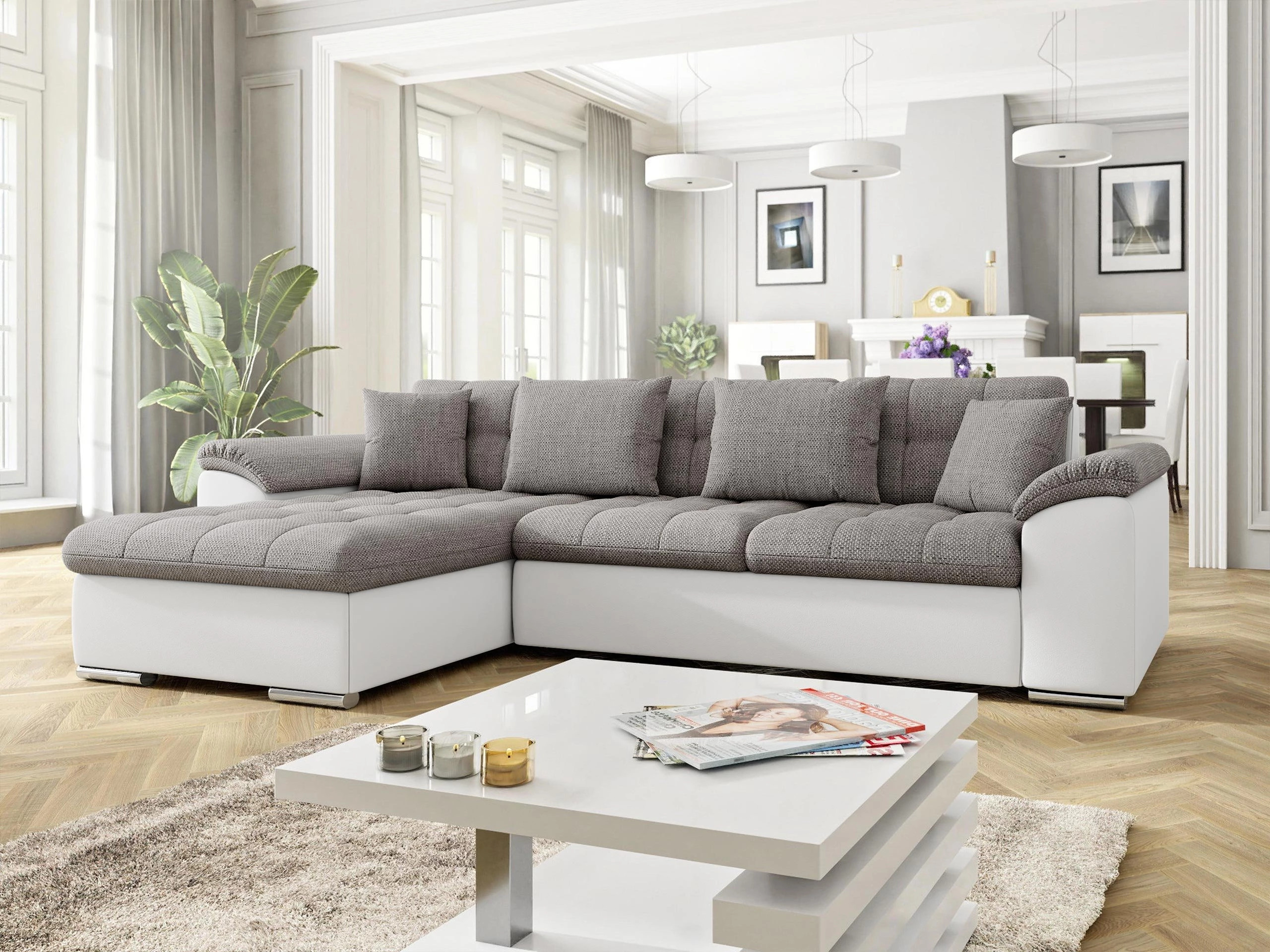 Stūra dīvāns Comfivo Mica (Soft 017 + Lawa 05)