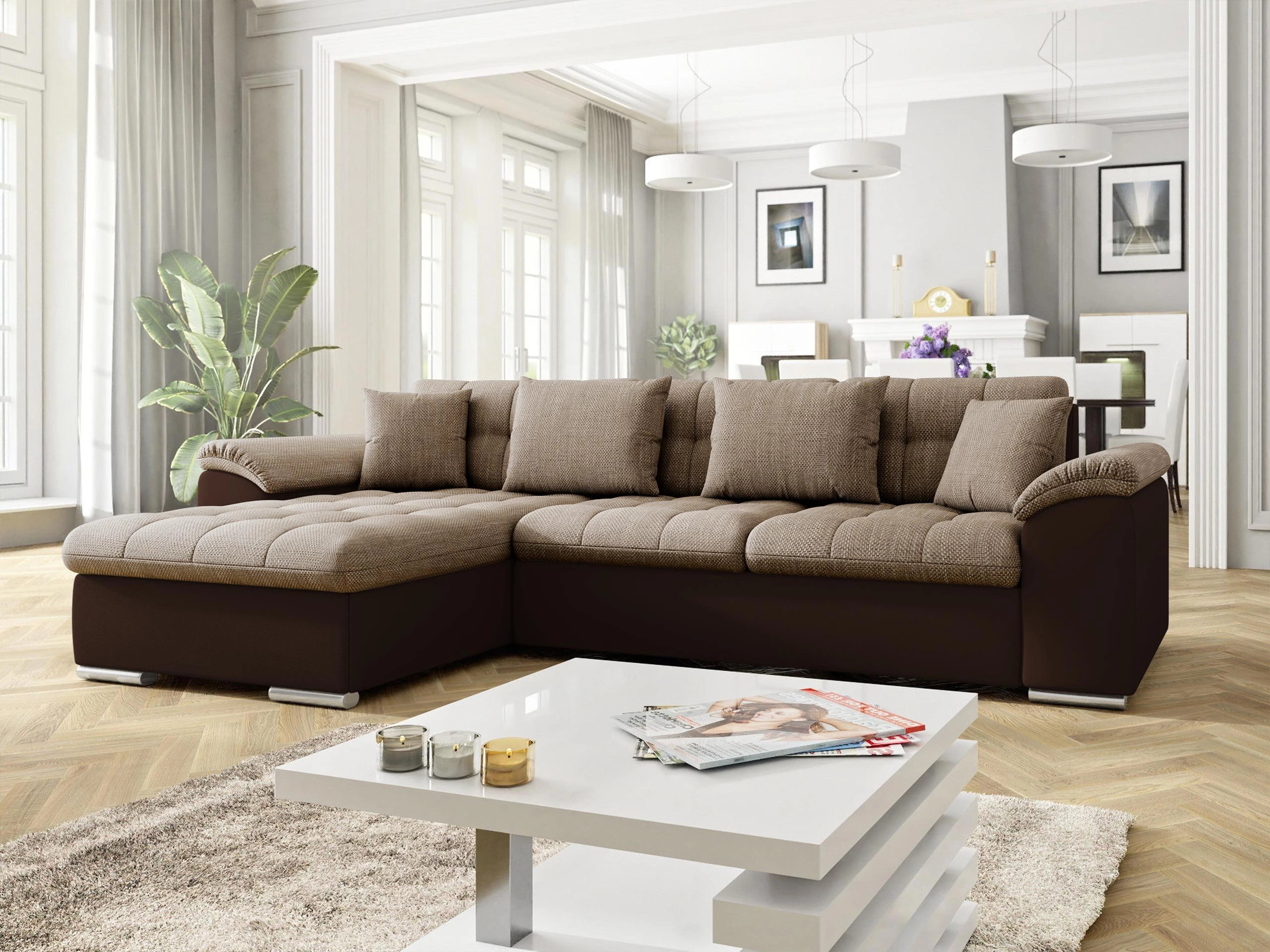 Stūra dīvāns Comfivo Mica (Soft 066 + Lawa 02)