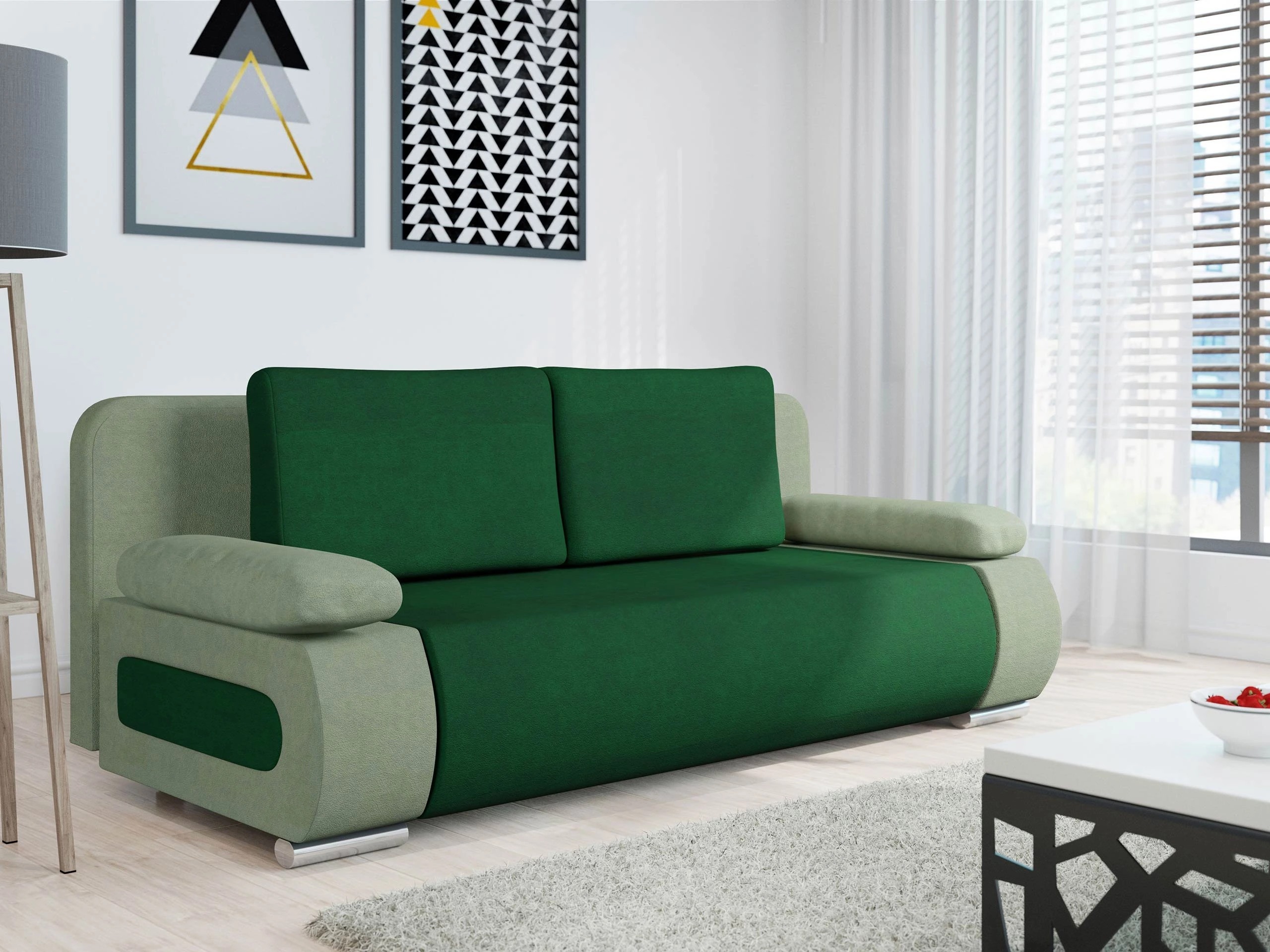 Dīvāns gulta Comfivo Pudor (Uttario Velvet 2954 + Uttario Velvet 2951)