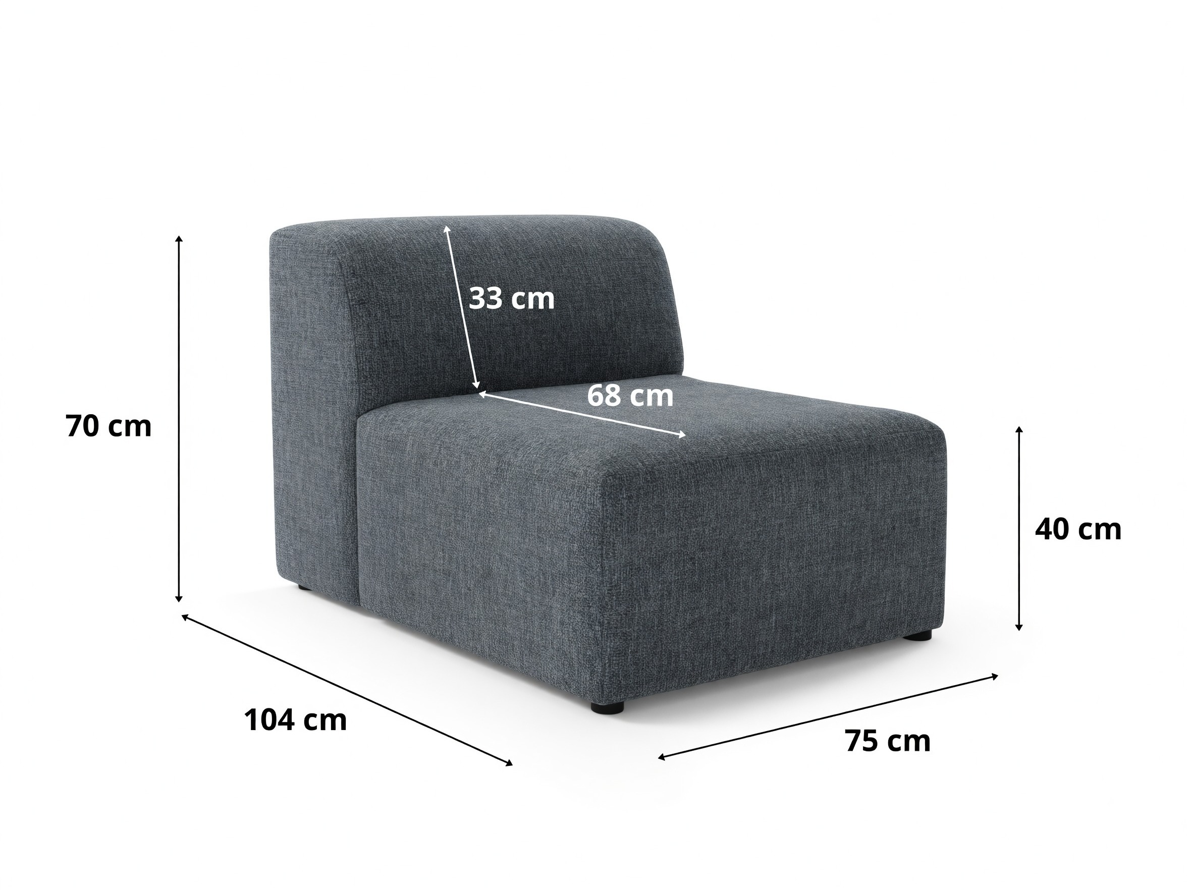 Moduļu atpūtas krēsls Lutivi 105 (Imo 50)