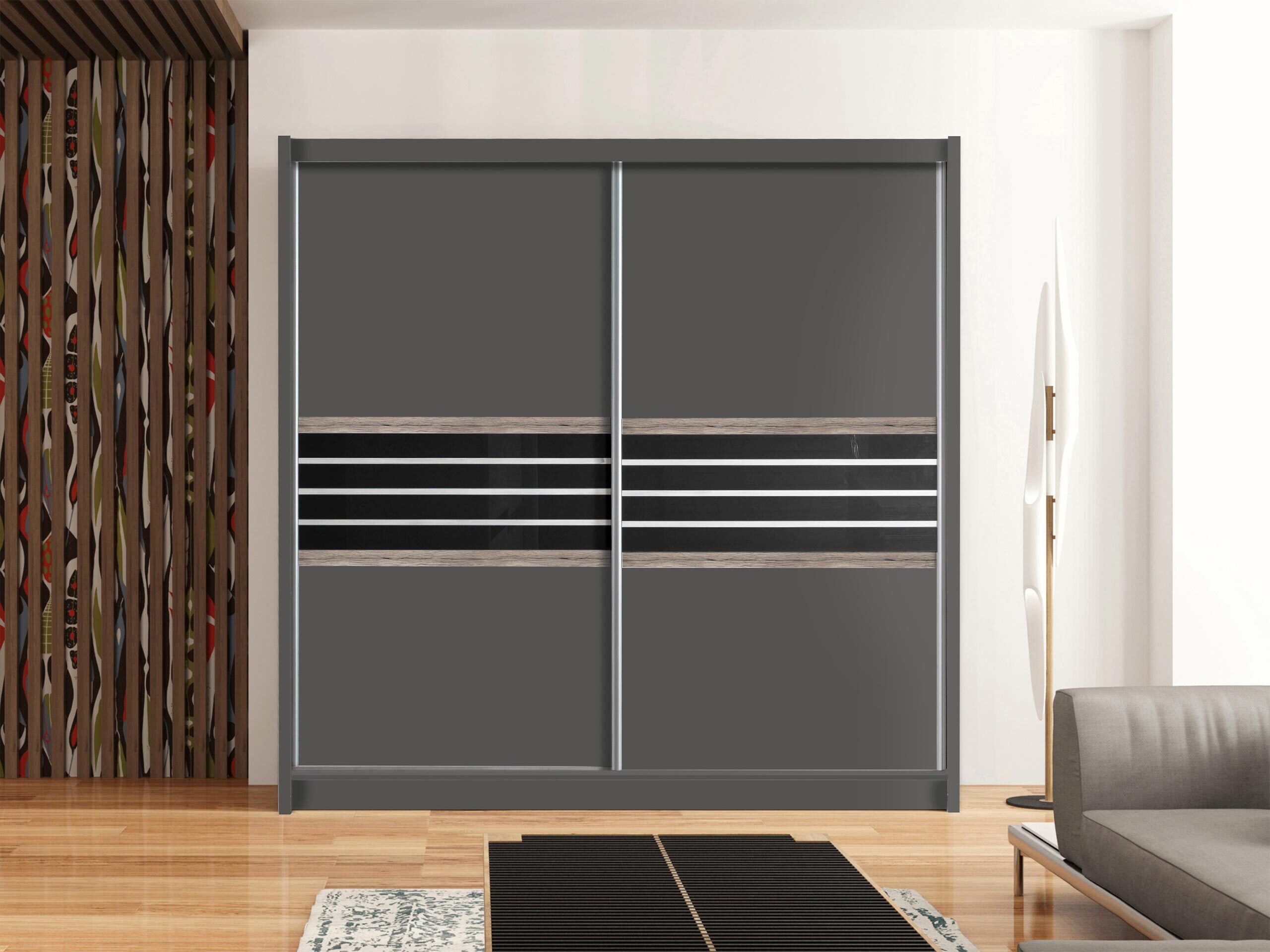 Skapis Honolulu 115 (Lava + Melns)