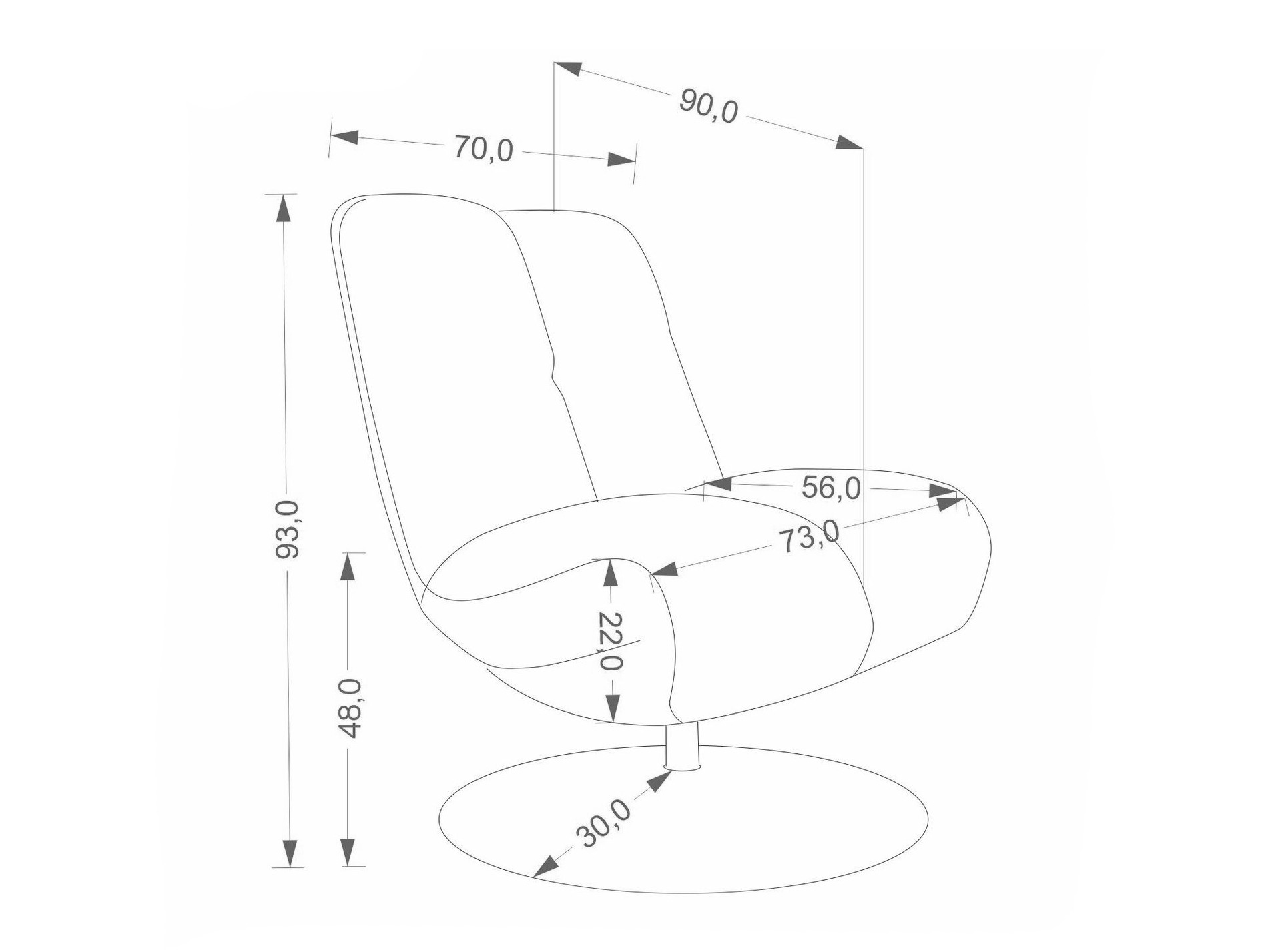 Atpūtas krēsls Houston 2126 (Bēšs)