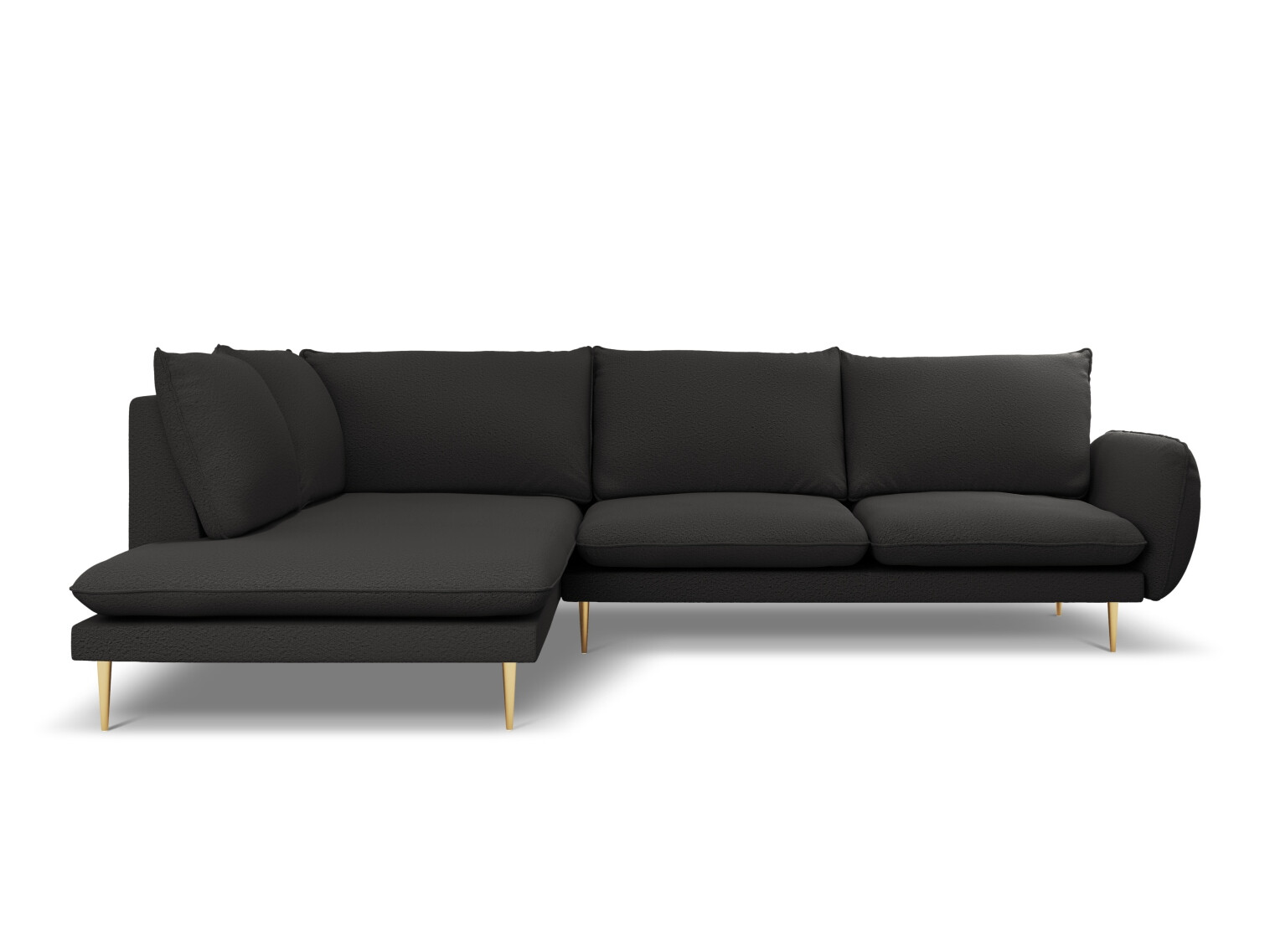 Stūra dīvāns Ferlevi 130 (Ascot Black)
