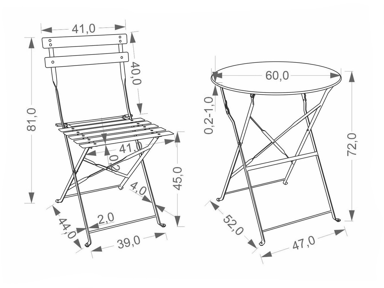 Balkona komplekts Houston 2129 (Melns)