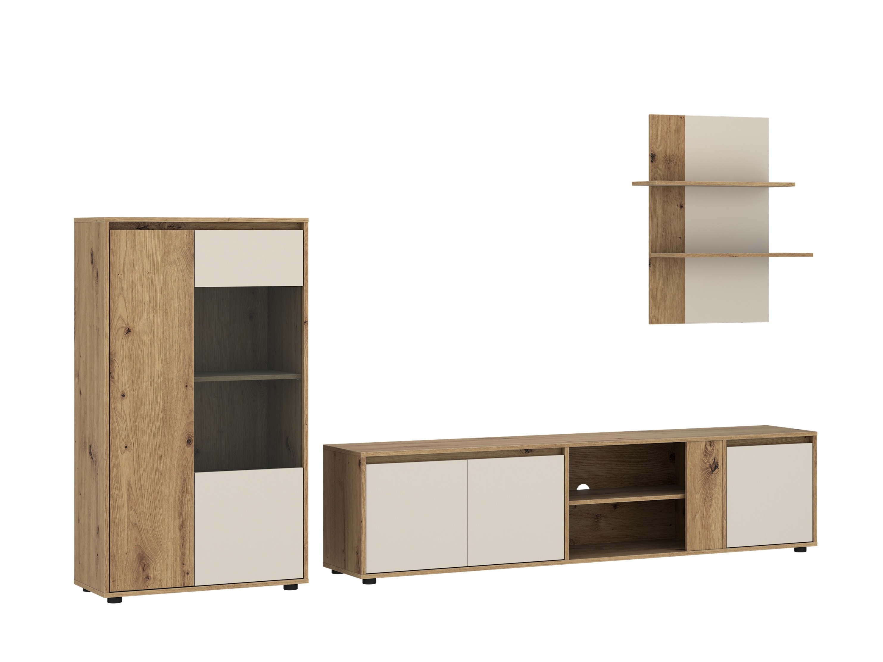 Viesistabas komplekts Ontario 226 (Kašmirs + Artisan ozols)