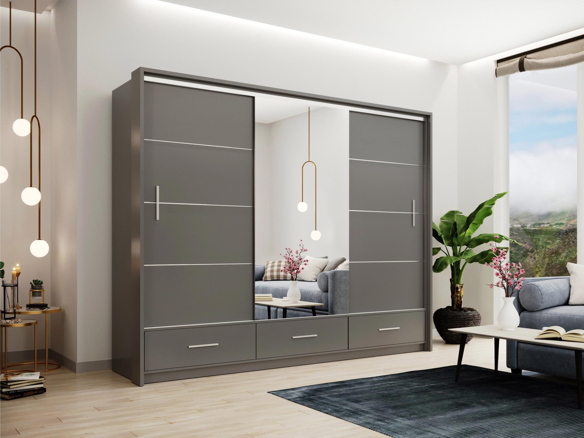 Skapis Honolulu 203 (Grafīts)