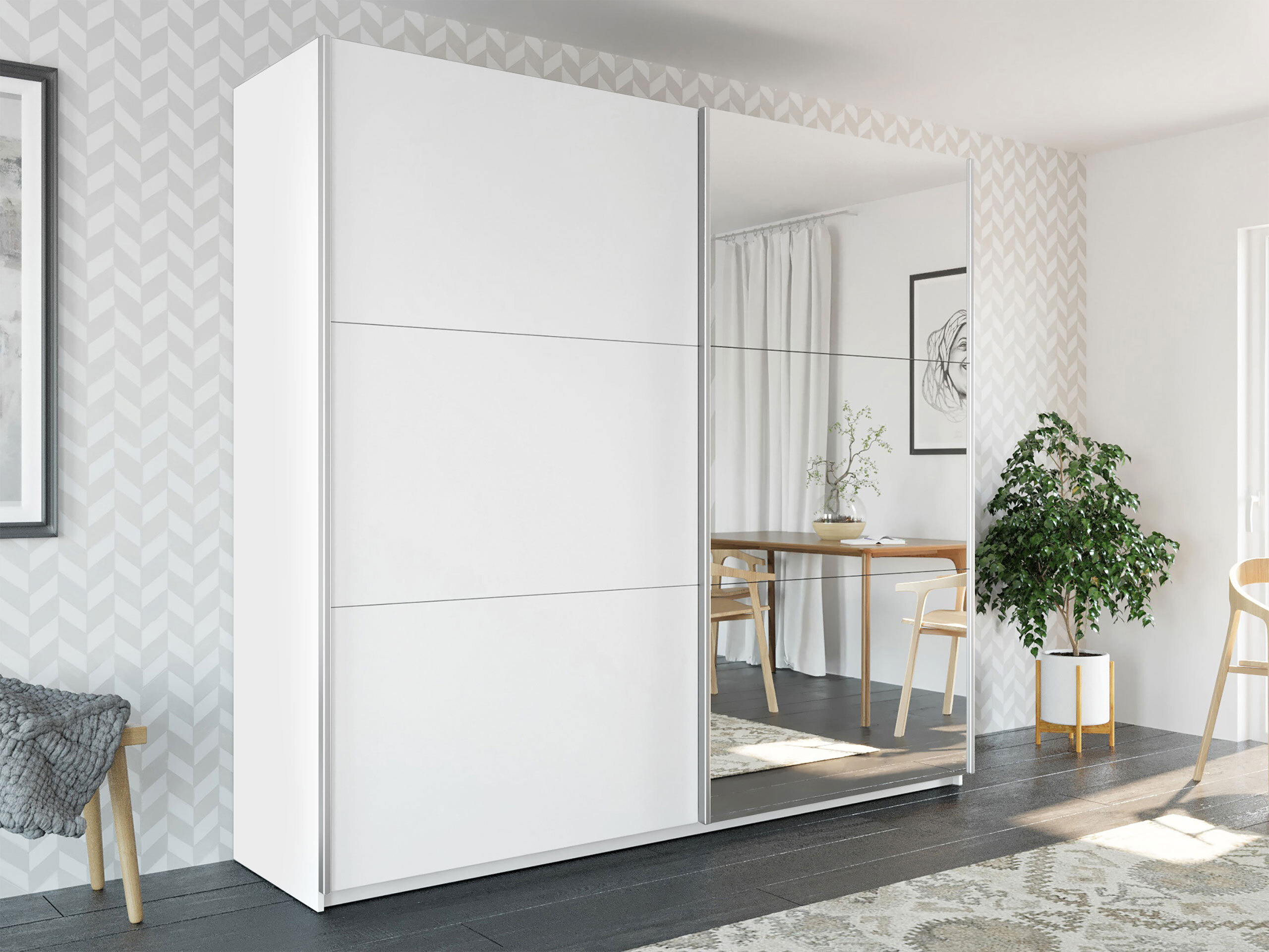 Skapis Honolulu 204 (Balts)
