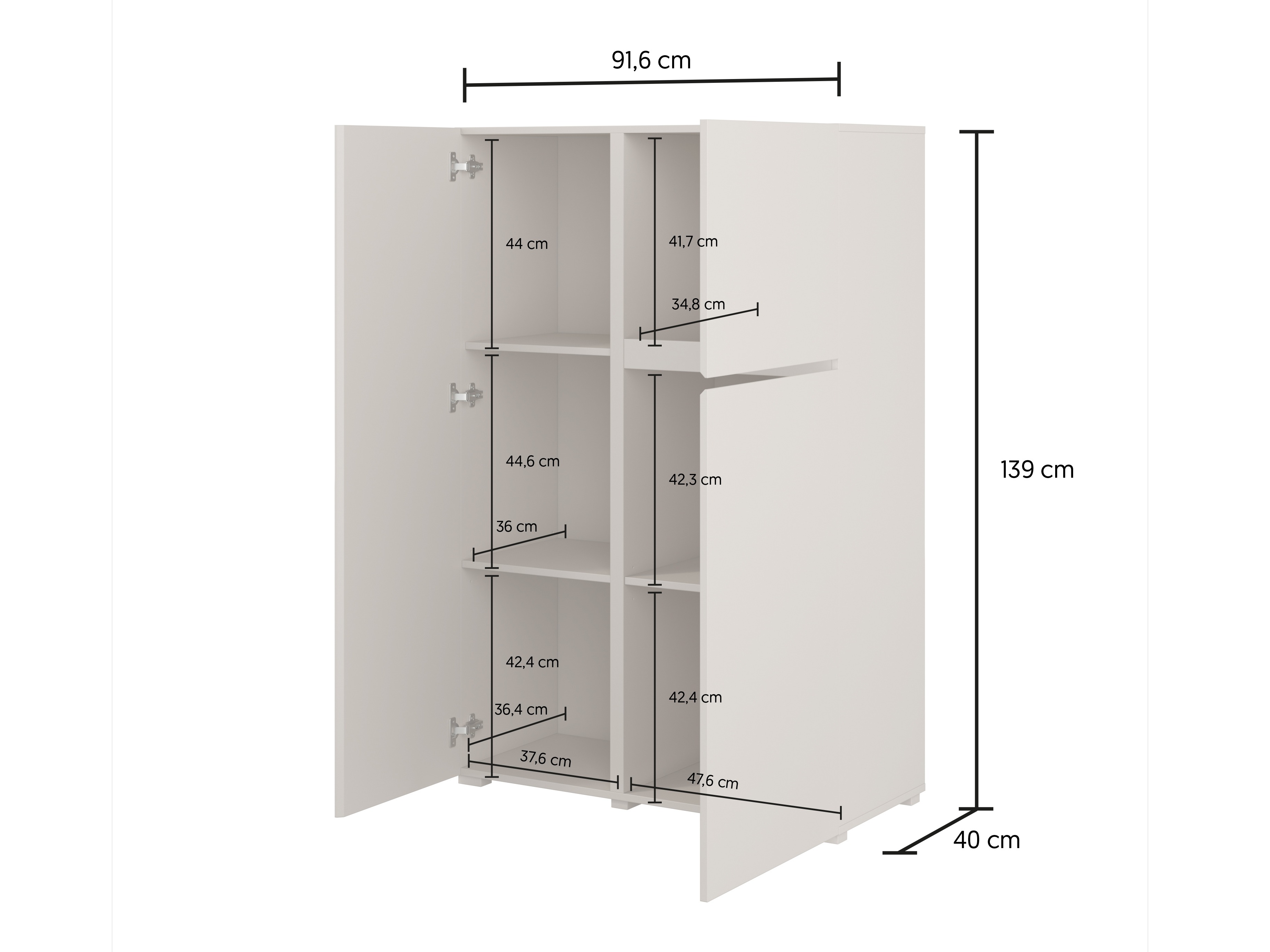 Plaukts Elbleve 102 (Melns)