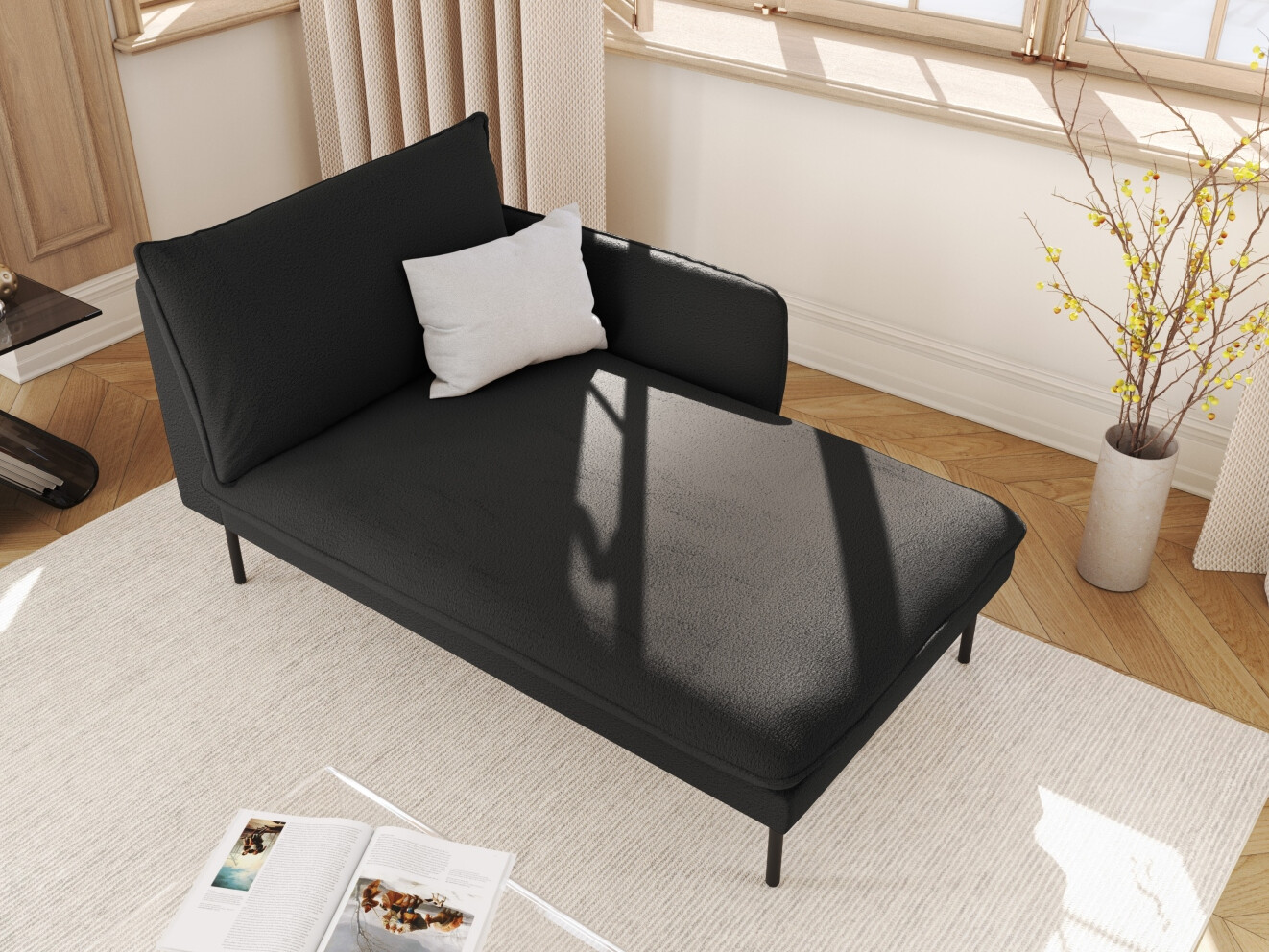 Kušete Ferlevi 134 (Ascot Black)