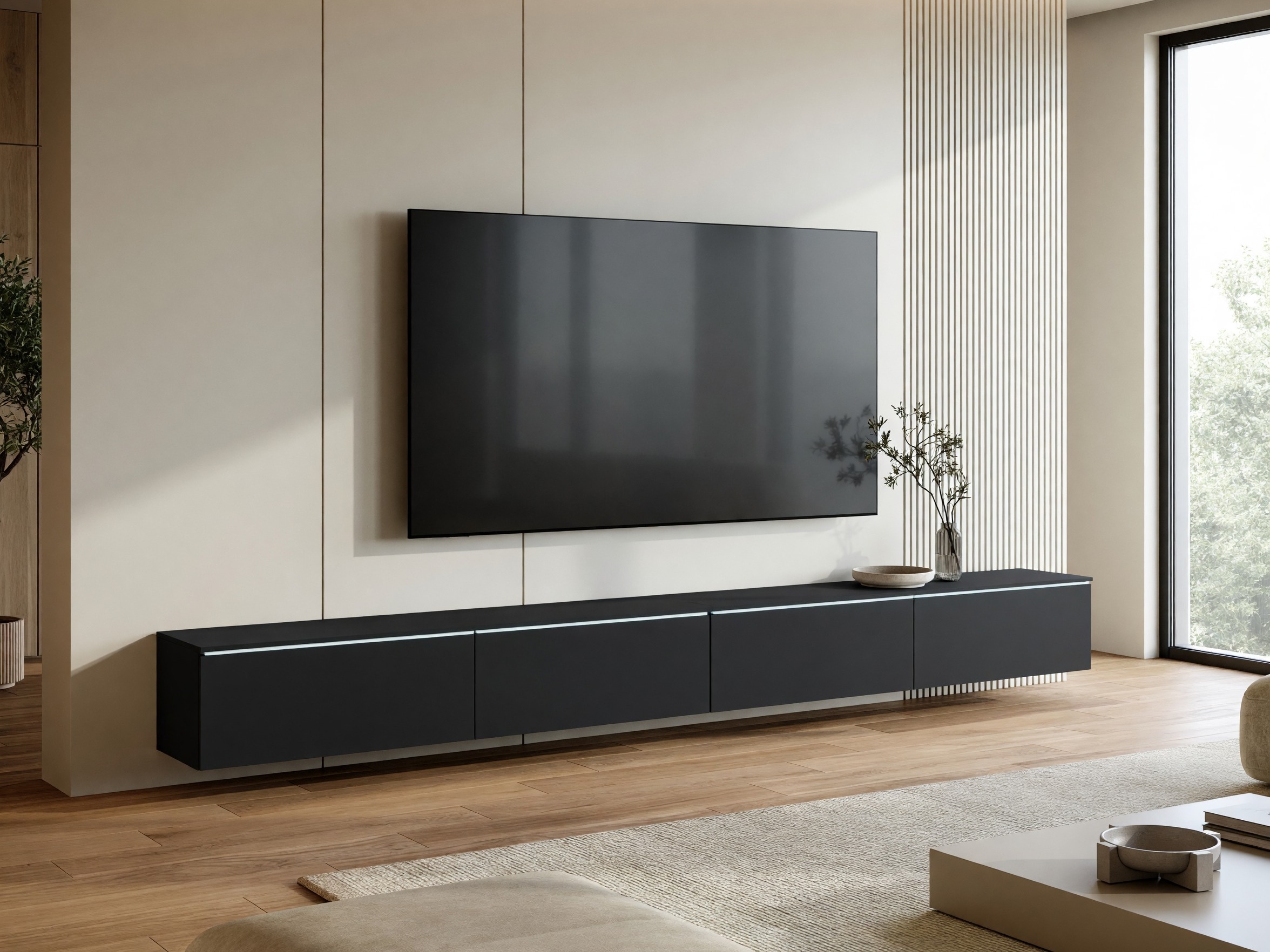 TV galds Sarasota 199 (Melns)