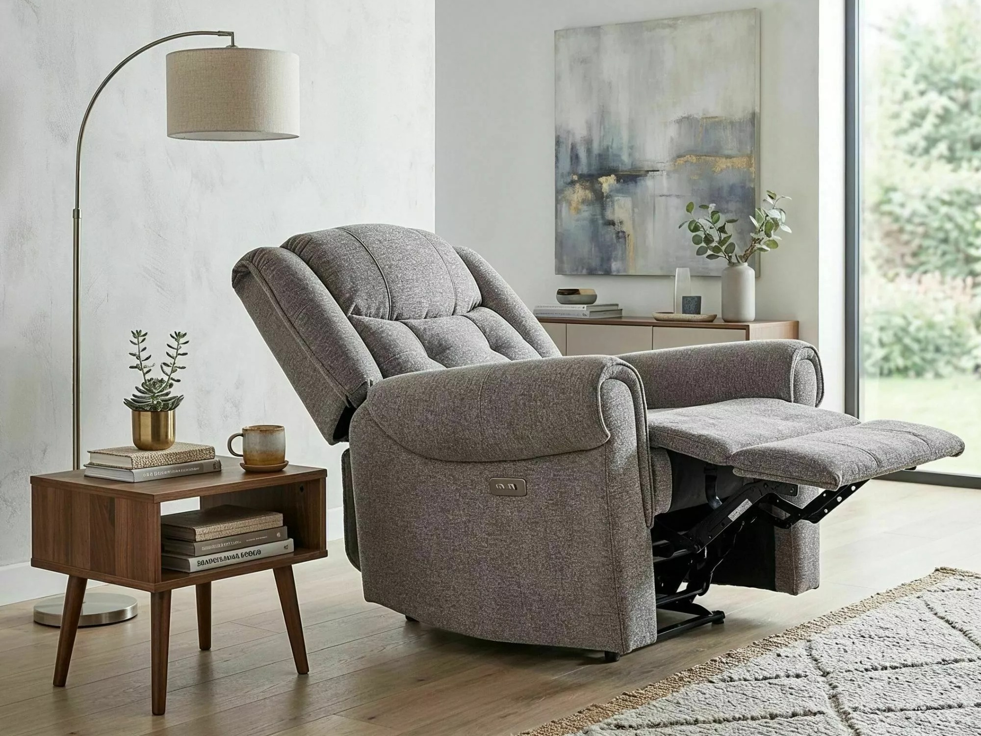 Atpūtas krēsls reglainer Detroit 966 (Raven 07)