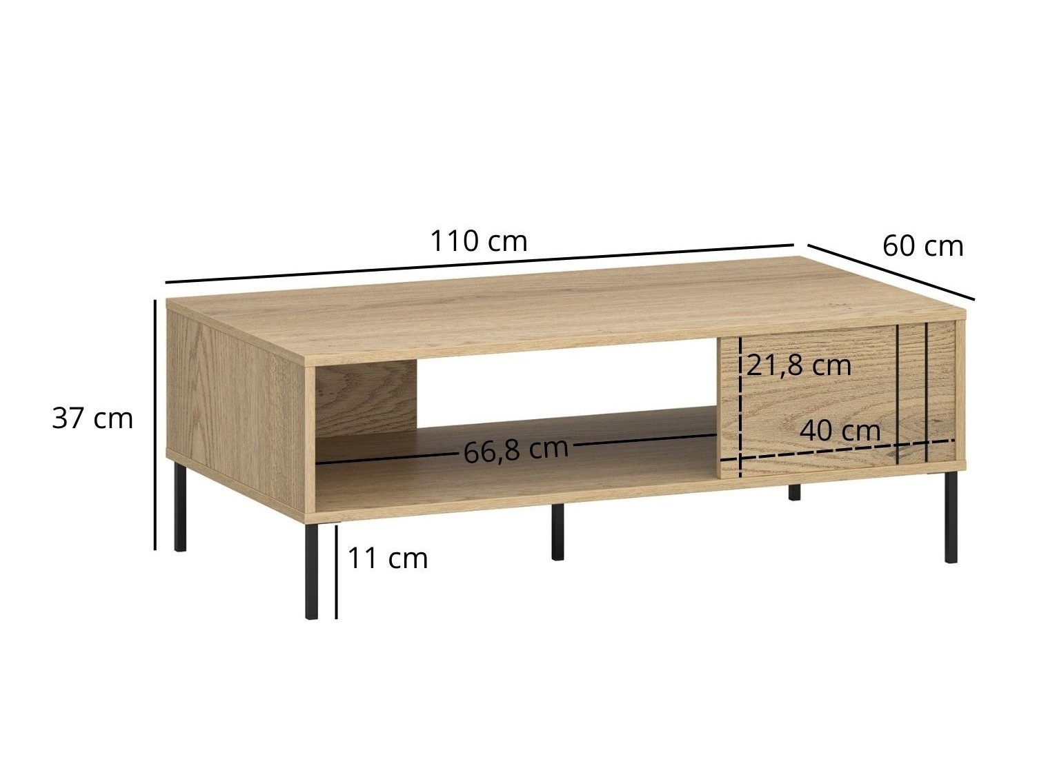 Žurnālu galdiņš Venleve 106