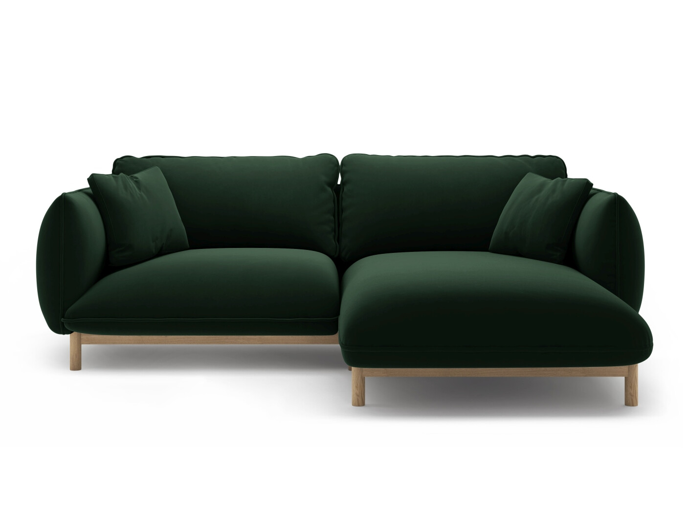 Stūra dīvāns Romvese 105 (Casino Deep Green)