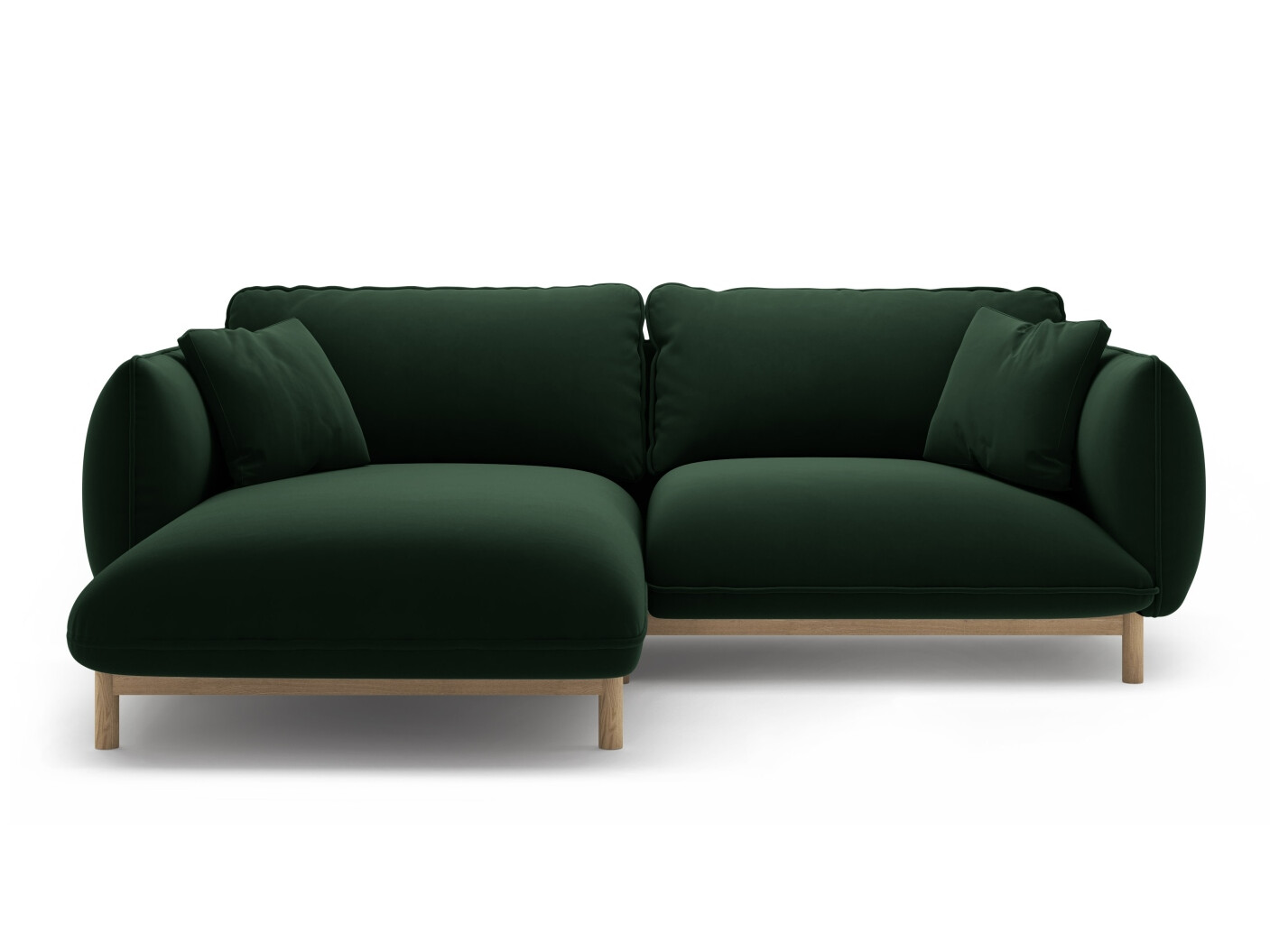 Stūra dīvāns Romvese 105 (Casino Deep Green)