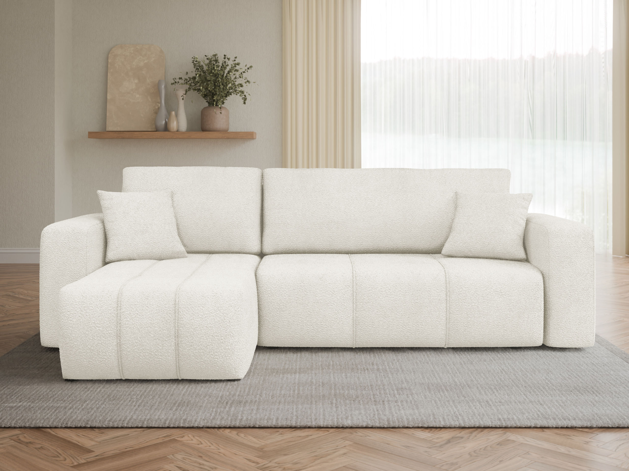 Stūra dīvāns Comfivo Laurus (Coral 15)
