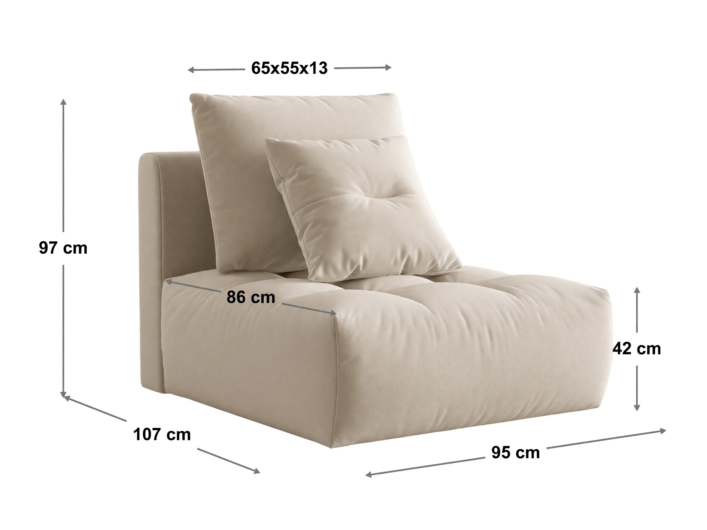Moduļu atpūtas krēsls Benorli 109 (Wind 52)