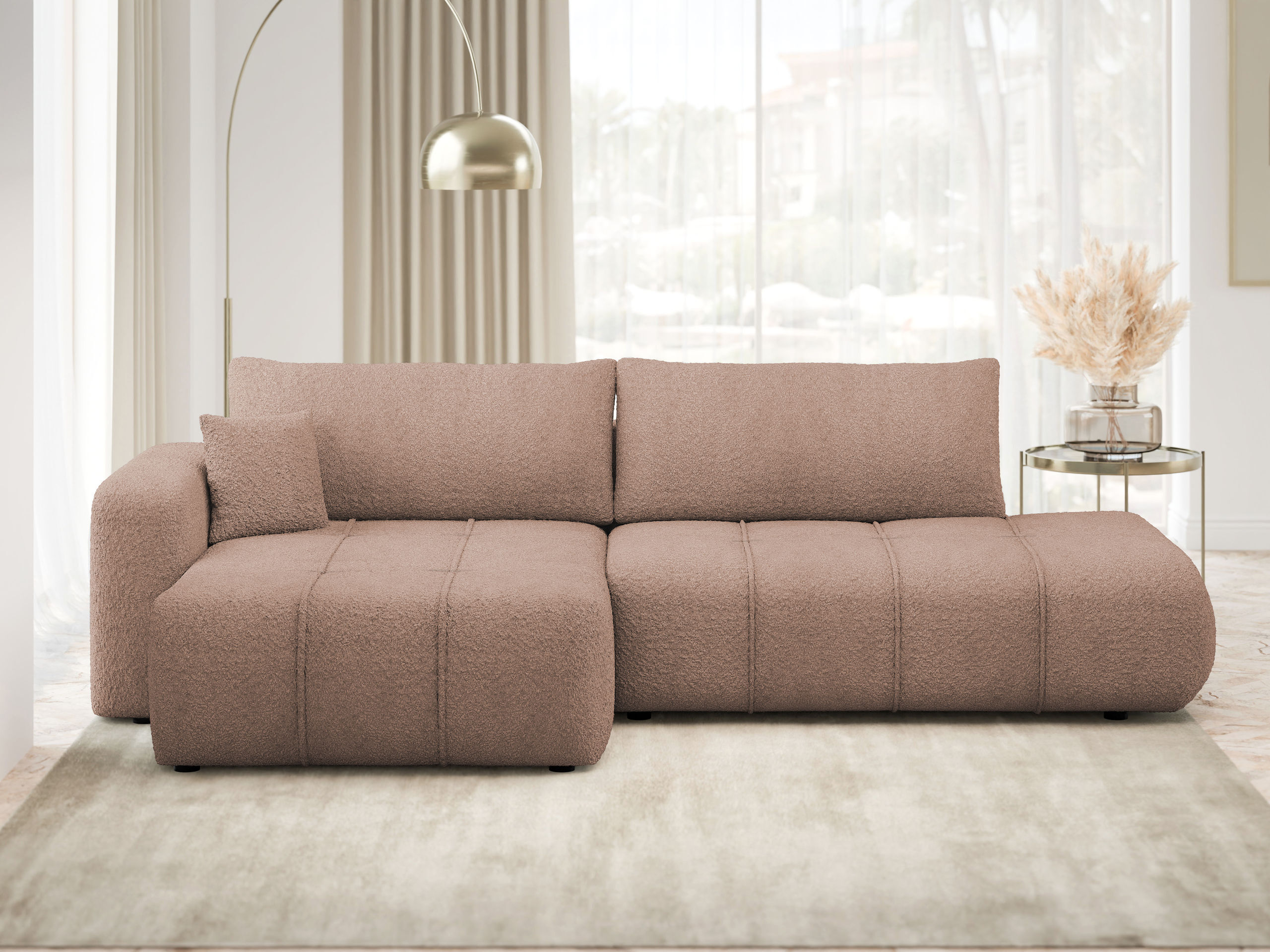 Stūra dīvāns Comfivo Laurus III (Coral 45)