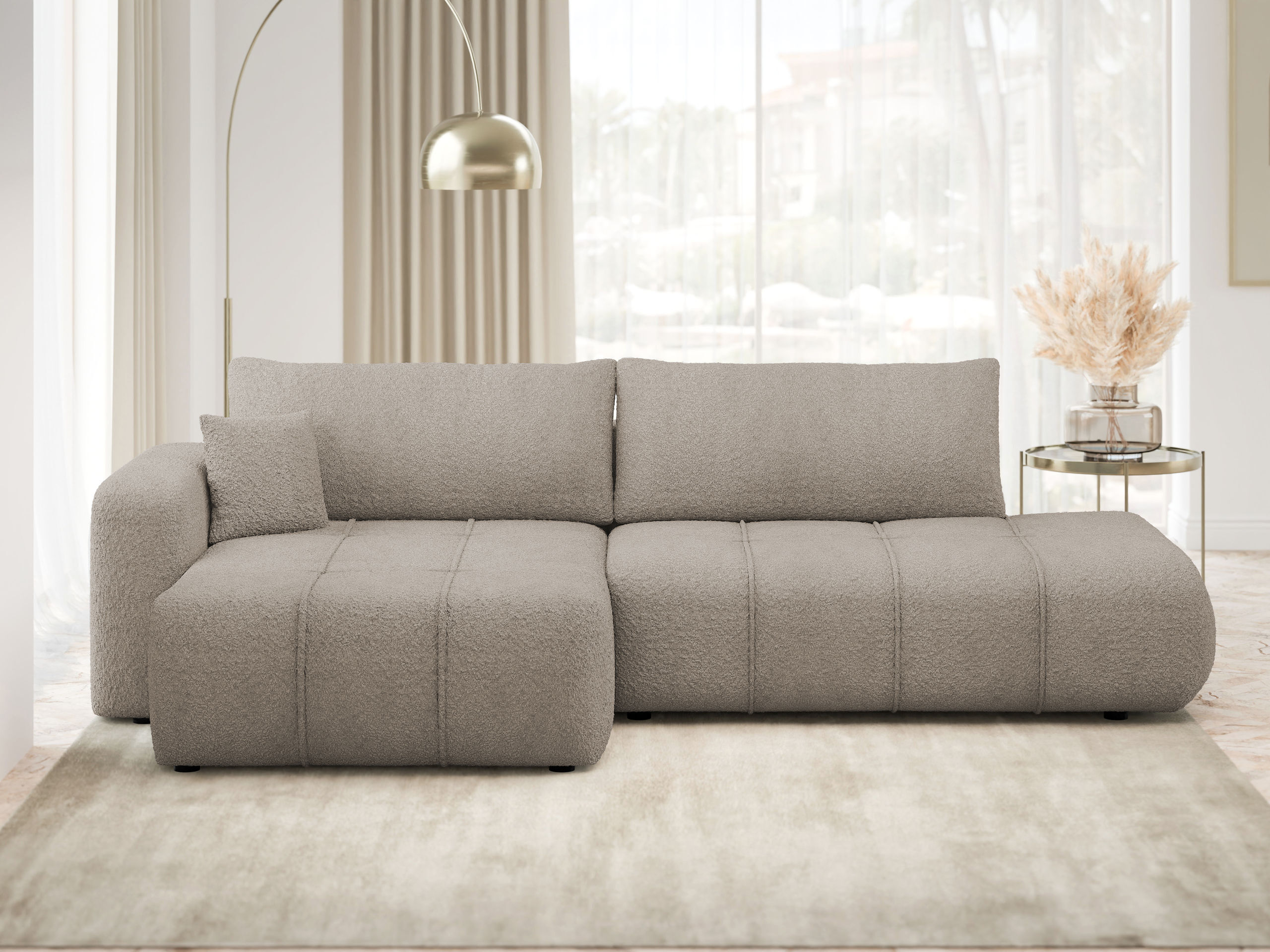 Stūra dīvāns Comfivo Laurus III (Coral 50)