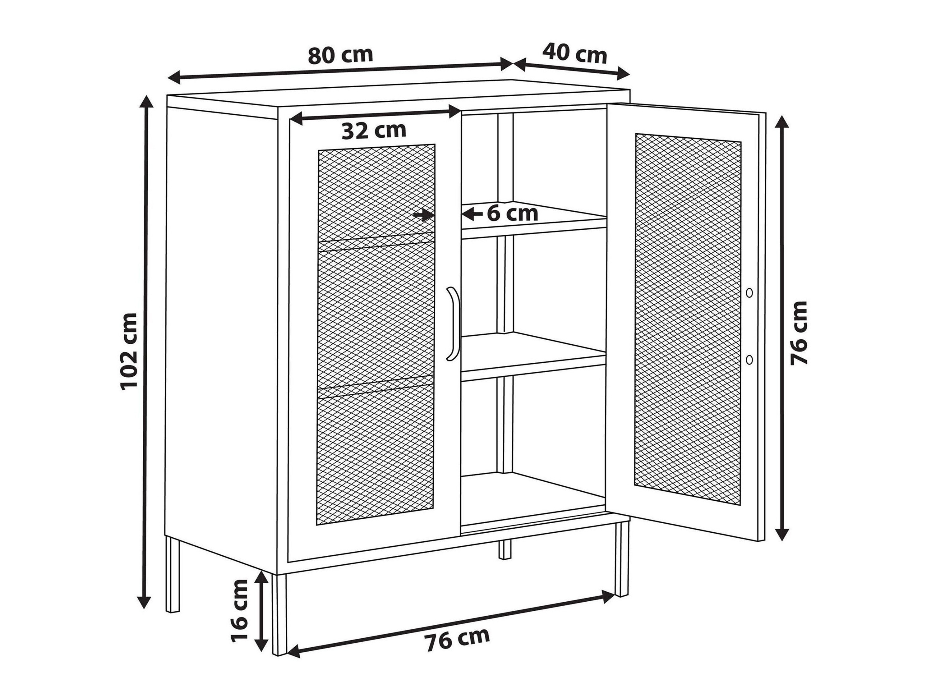 Skapis Sovelu 103 (Zils)