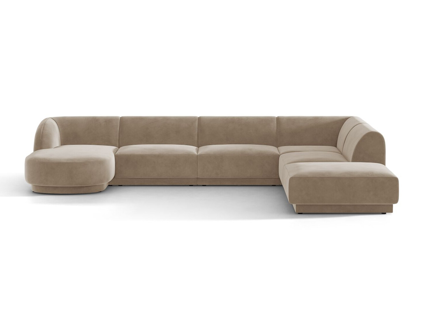 Moduļu stūra dīvāns Tivlomi 107 (Bluvel 40)