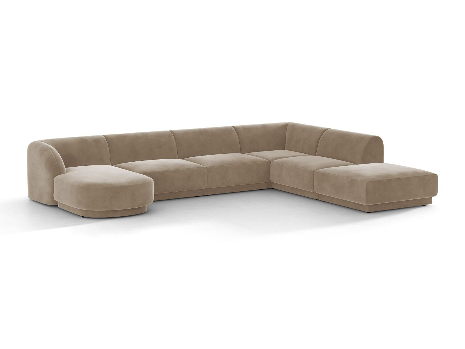 Moduļu stūra dīvāns Tivlomi 107 (Bluvel 40)