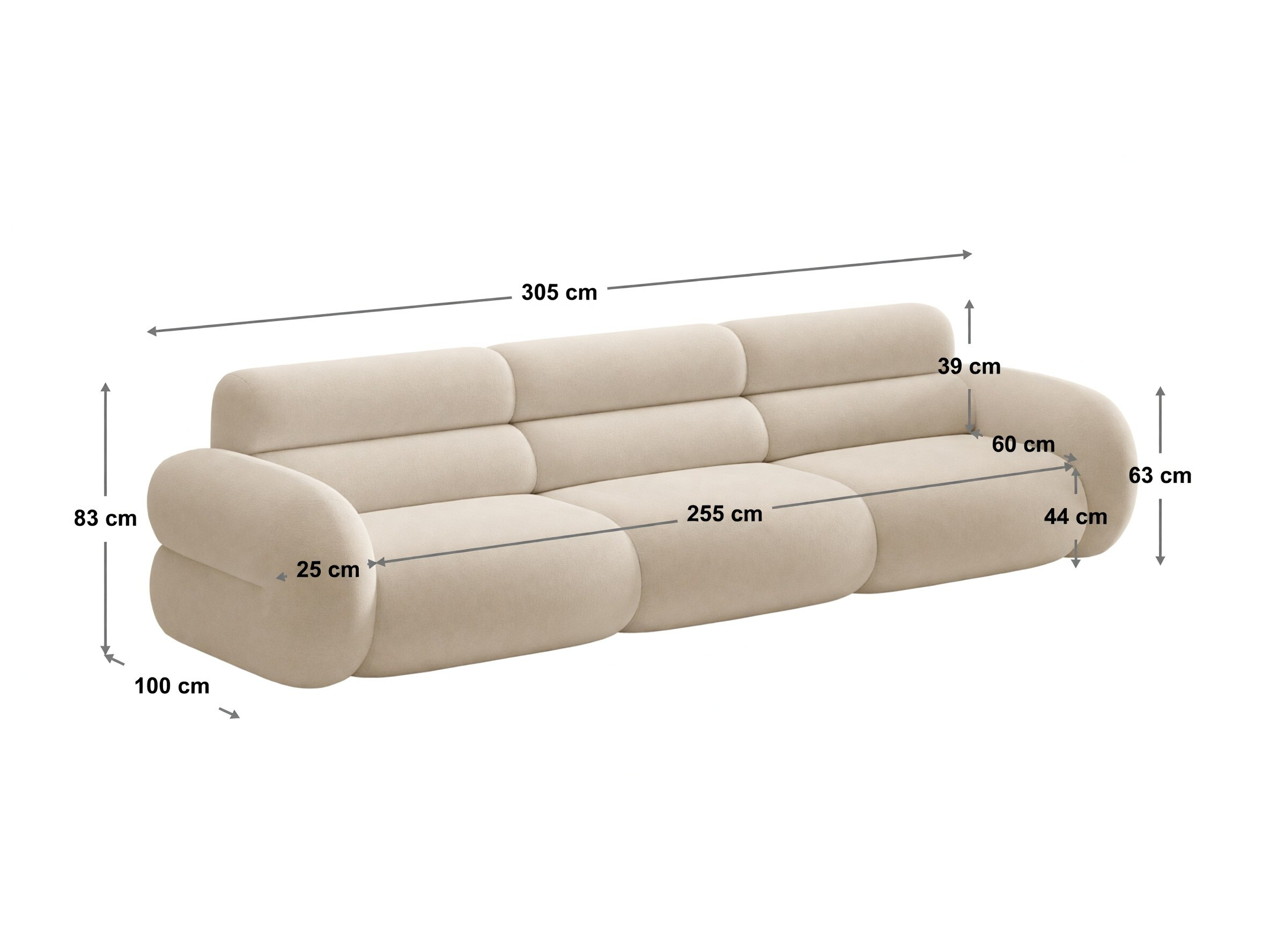 Moduļu dīvāns Cirbeno 103 (Baloo 2090)